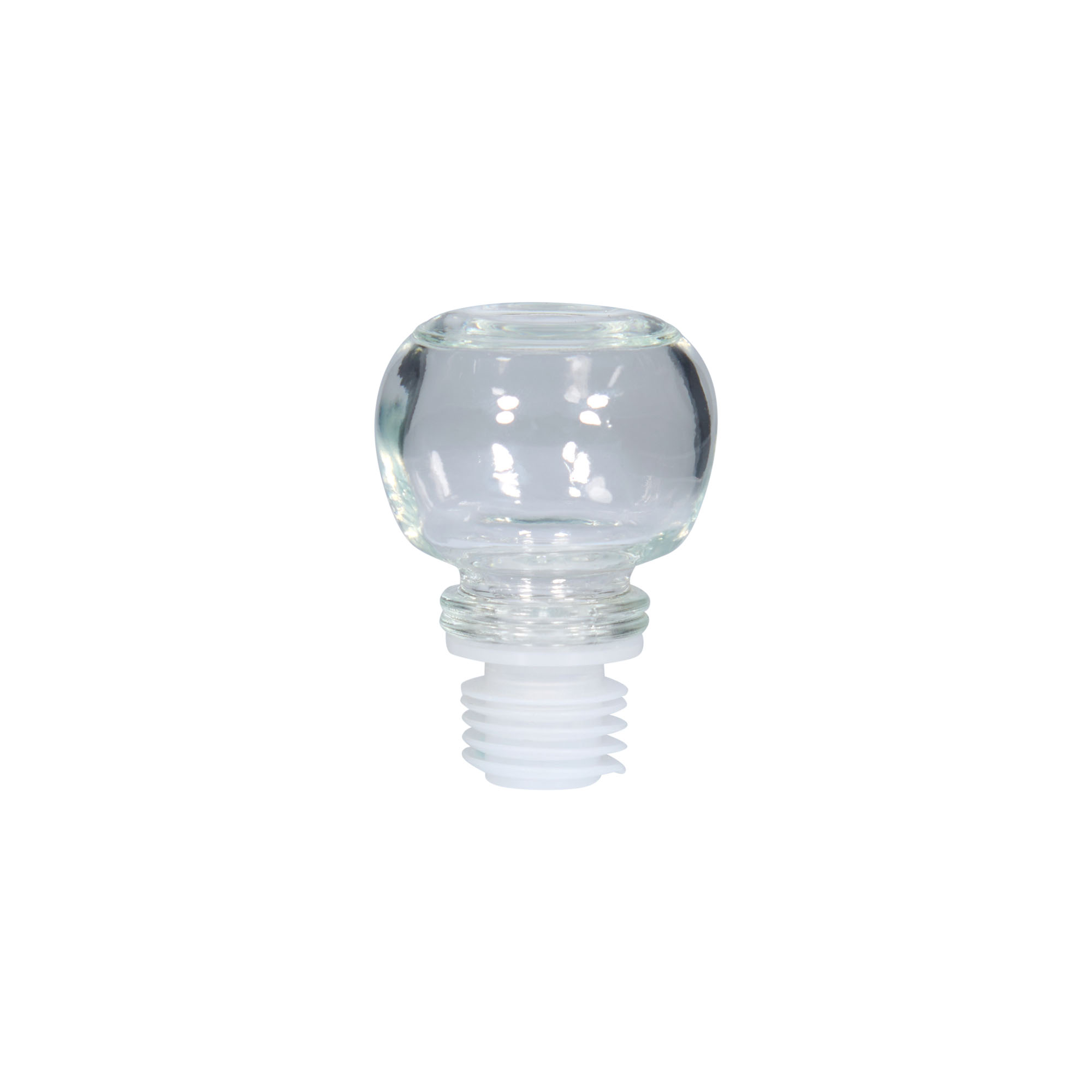 Bouchon à prise 19 mm, verre, pour embouchure : liège Bouchon à prise 19 mm, verre, pour embouchure : liège