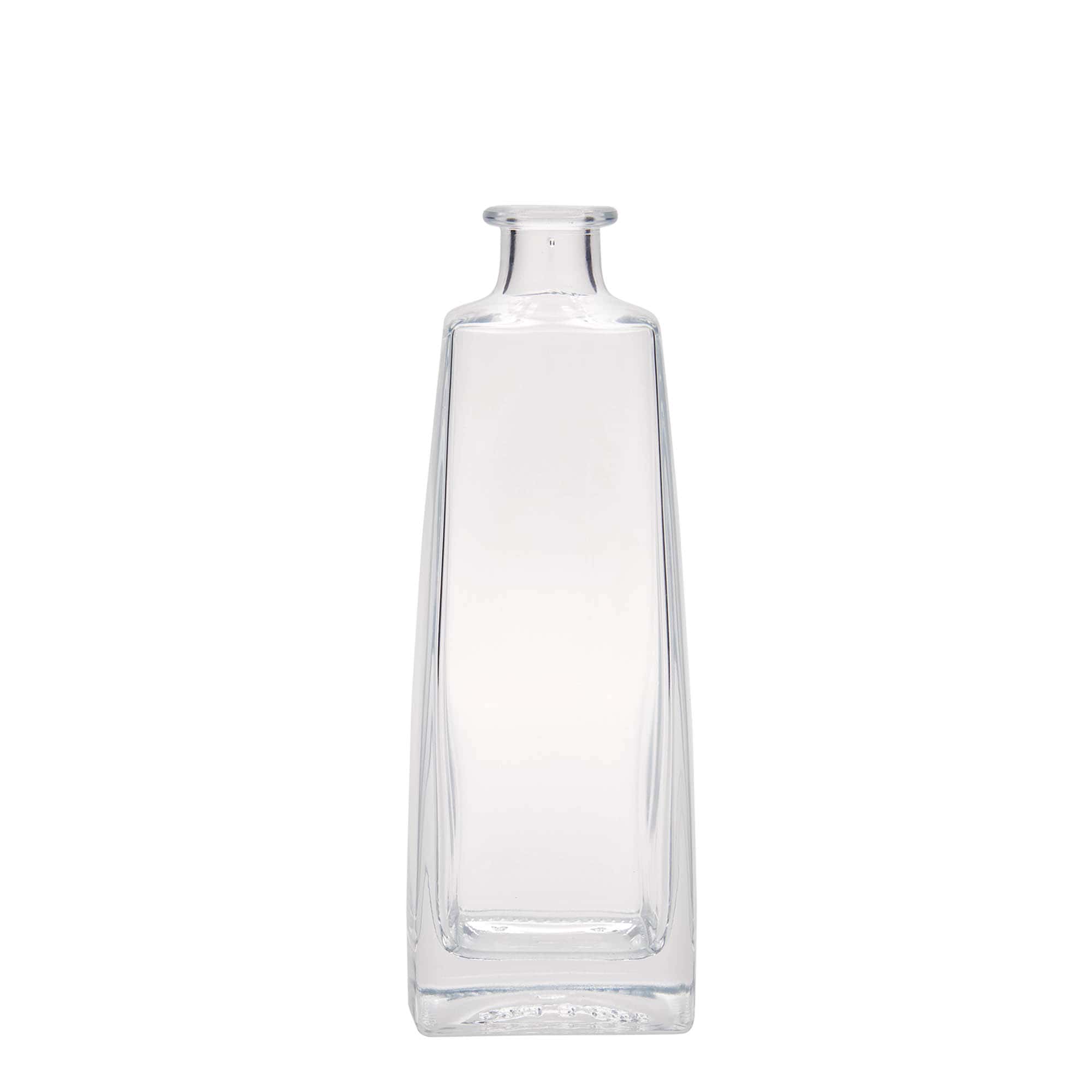 Bouteille en verre 500 ml « Timmy », rectangulaire, ouverture : bouchon en liège