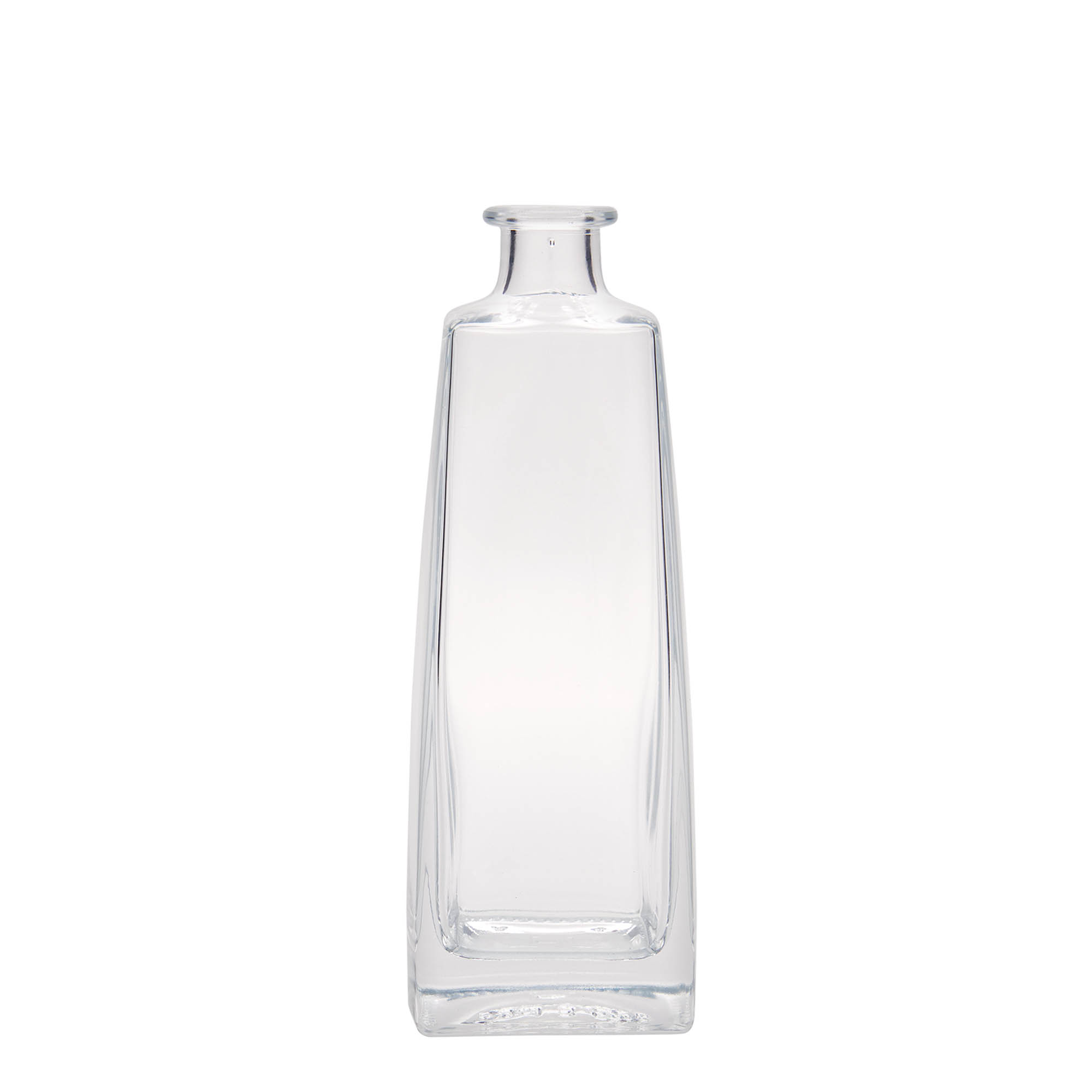 Bouteille en verre 500 ml « Timmy », rectangulaire, ouverture : bouchon en liège Bouteille en verre 500 ml « Timmy », rectangulaire, ouverture : bouchon en liège