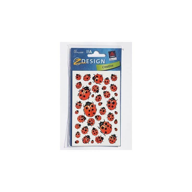 Zweckform autocollants « Coccinelle », papier, multicolore Zweckform autocollants « Coccinelle », papier, multicolore
