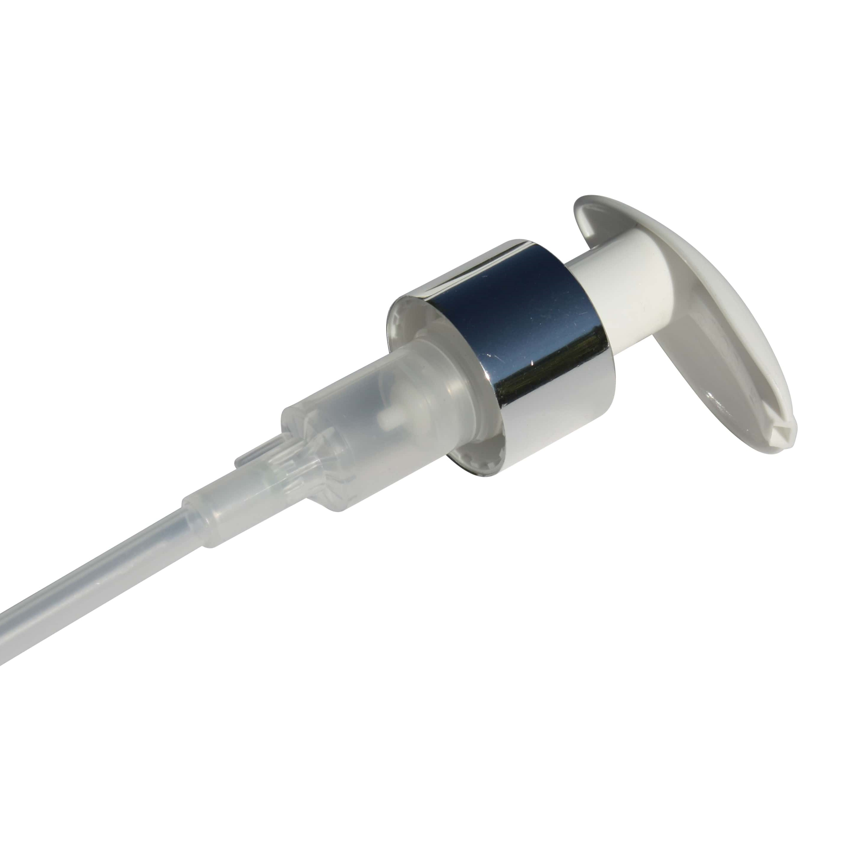 Bougage à vis avec pompe distributrice, plastique PP, blanc, pour bouchage: GPI 24/410 Bougage à vis avec pompe distributrice, plastique PP, blanc, pour bouchage: GPI 24/410