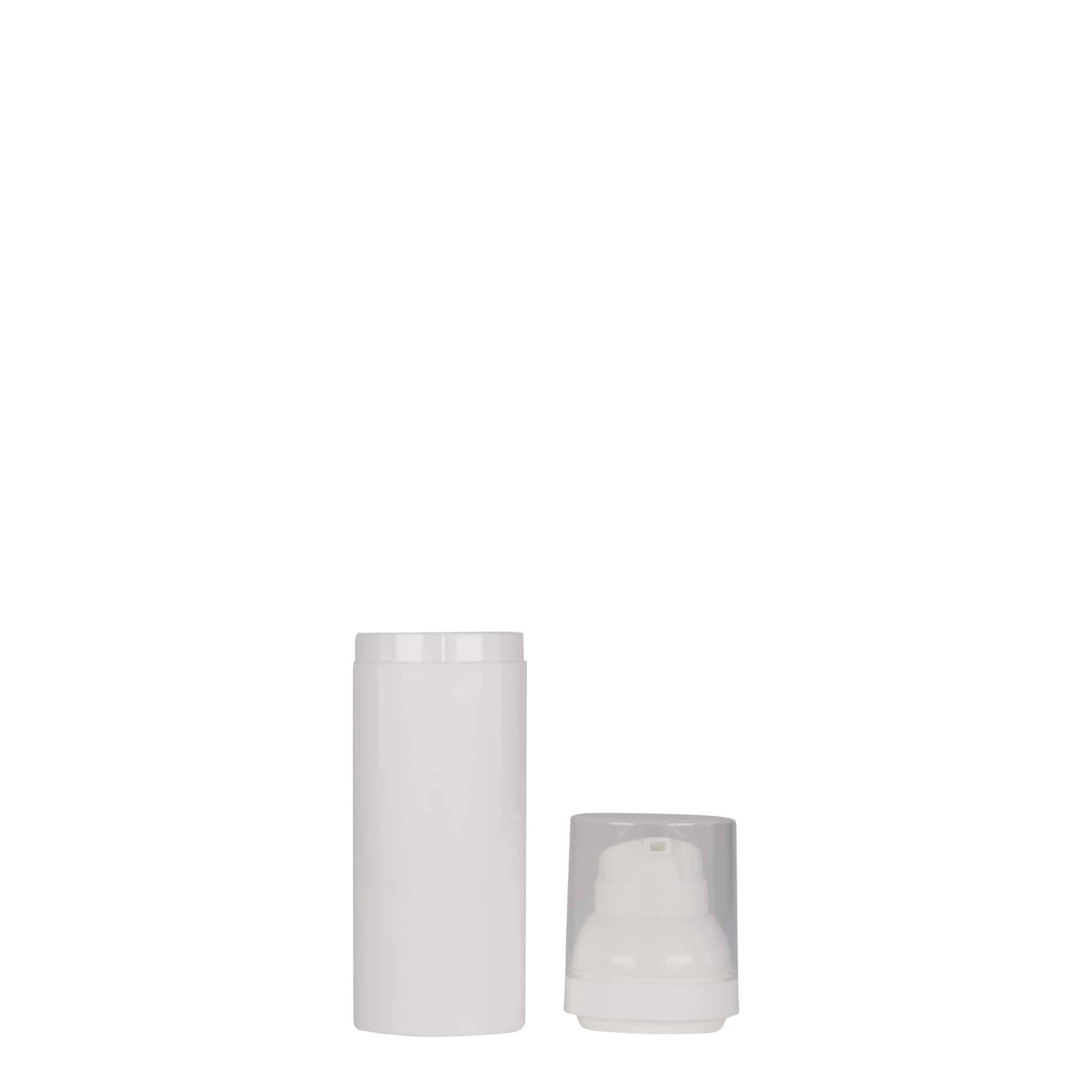 Flacon airless 50 ml 'Mezzo', plastique PP, blanc