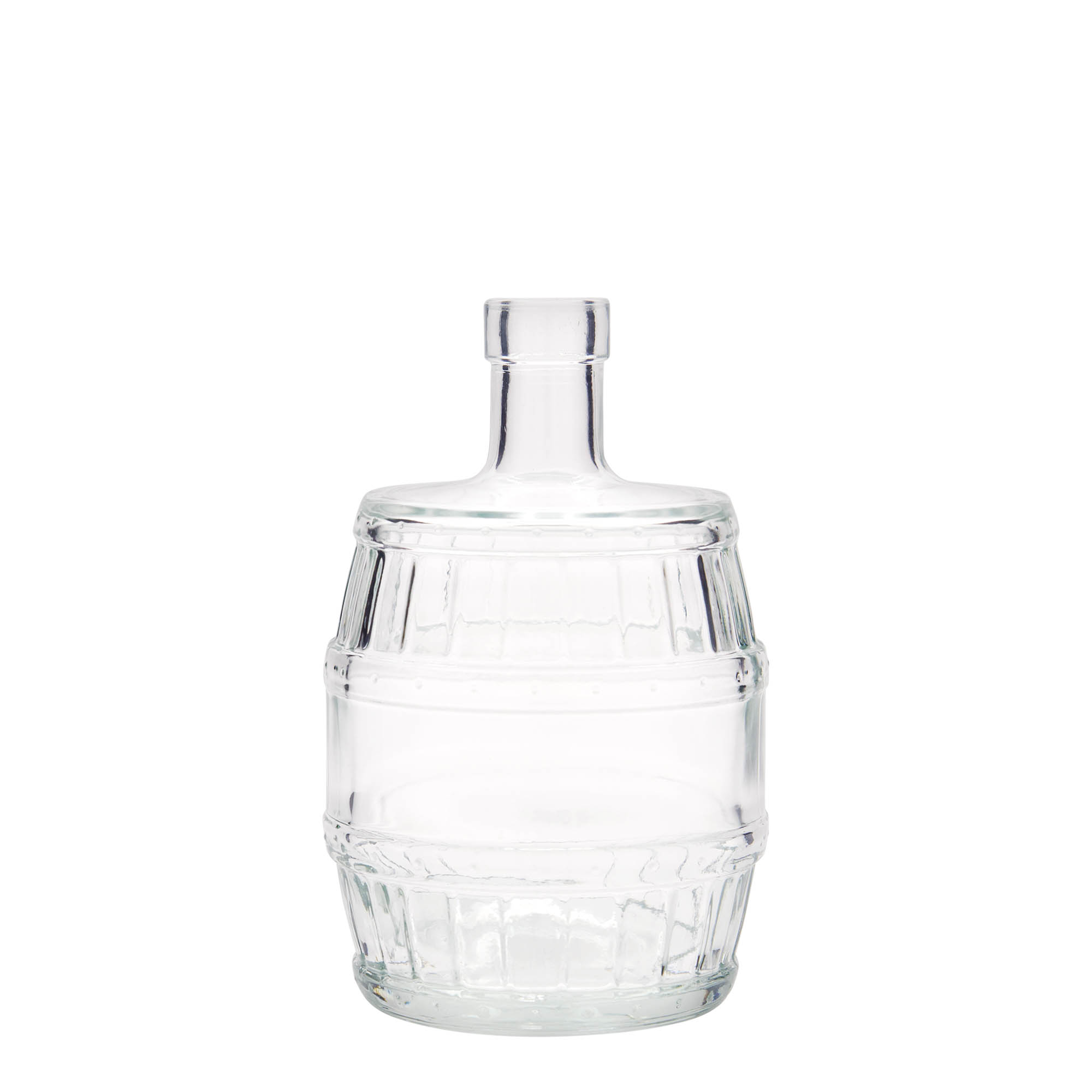 Bouteille en verre 500 ml « fût », ouverture : bouchon en liège Bouteille en verre 500 ml « fût », ouverture : bouchon en liège