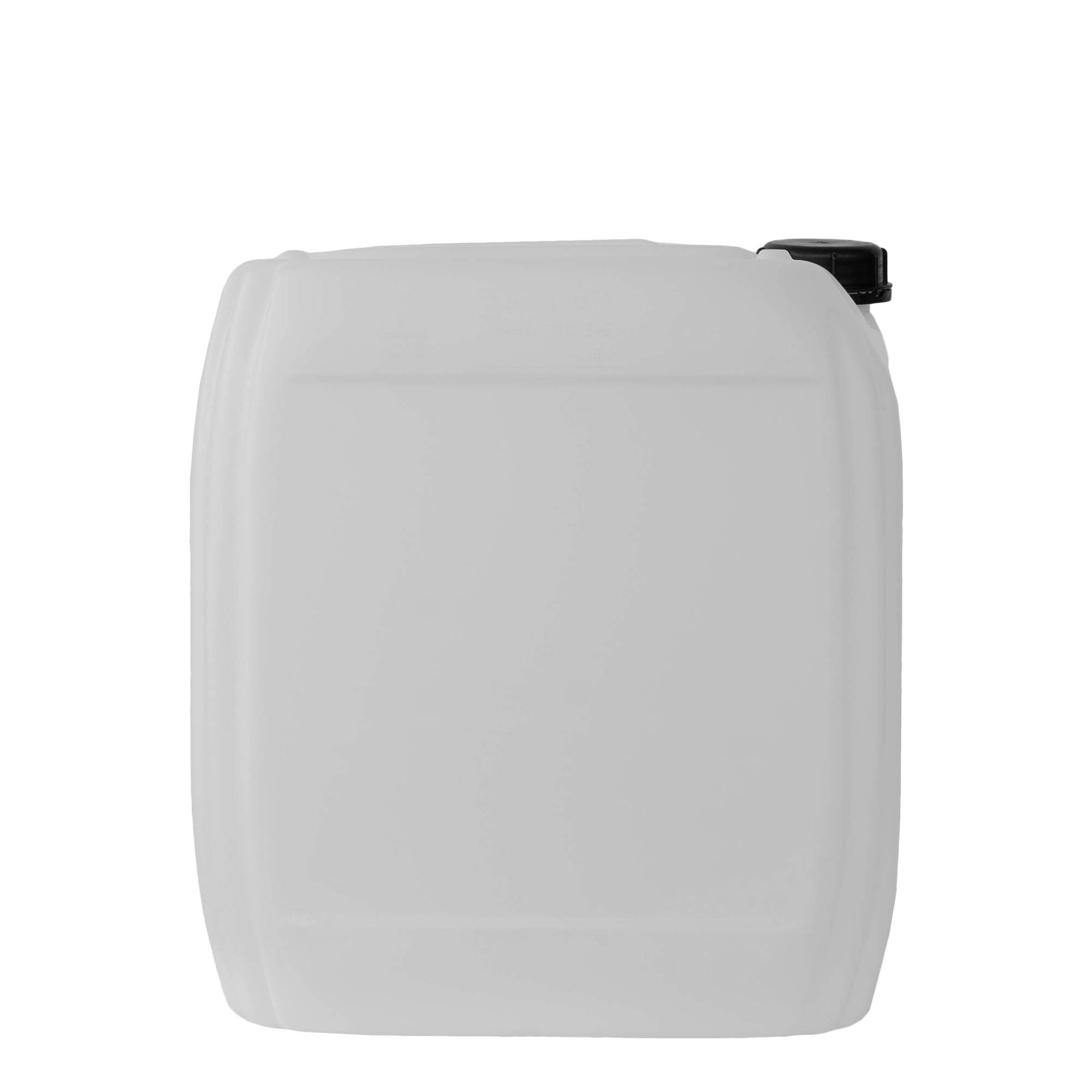 Bidon de 25 l, rectangulaire, plastique HDPE, naturel, ouverture : ND 60