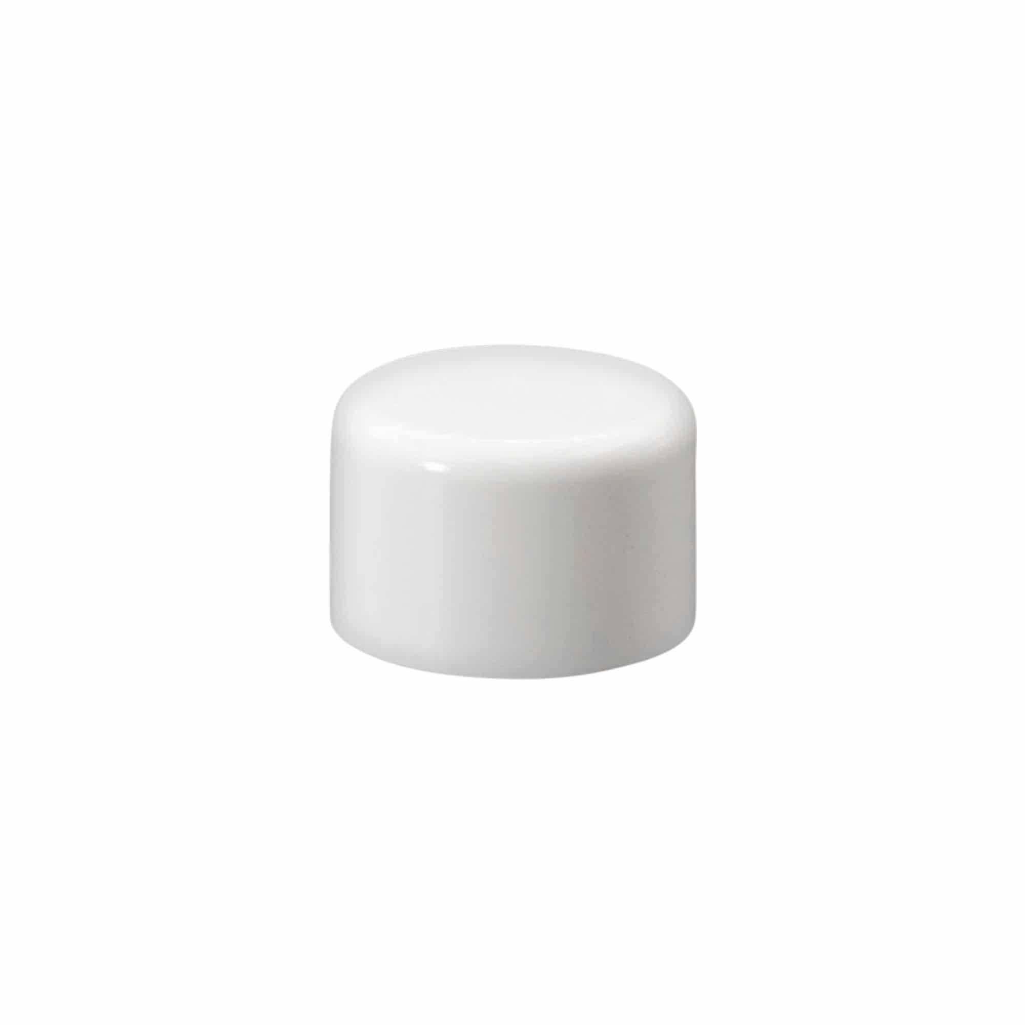 Bougage à vis pour bouteille ronde avec insert de pulvérisation, plastique PE, blanc, pour bouchage: DIN 18 Bougage à vis pour bouteille ronde avec insert de pulvérisation, plastique PE, blanc, pour bouchage: DIN 18