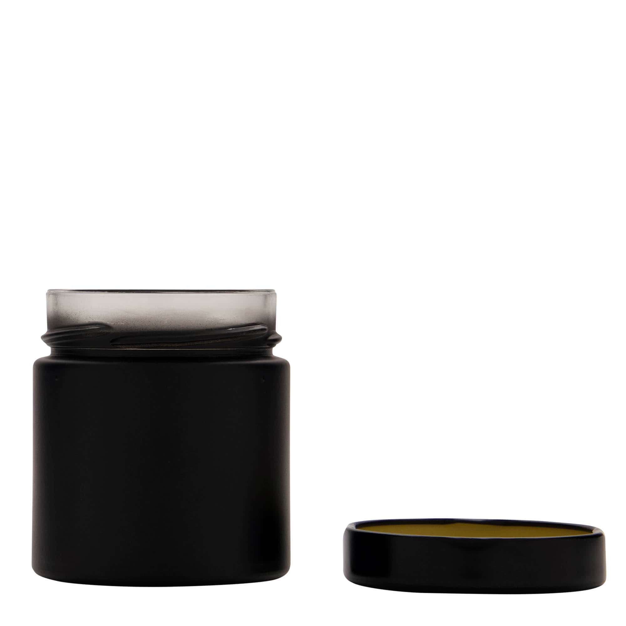Verre rond 220 ml « Aurora », noir, ouverture : Deep-Twist-Off (DTO 66)