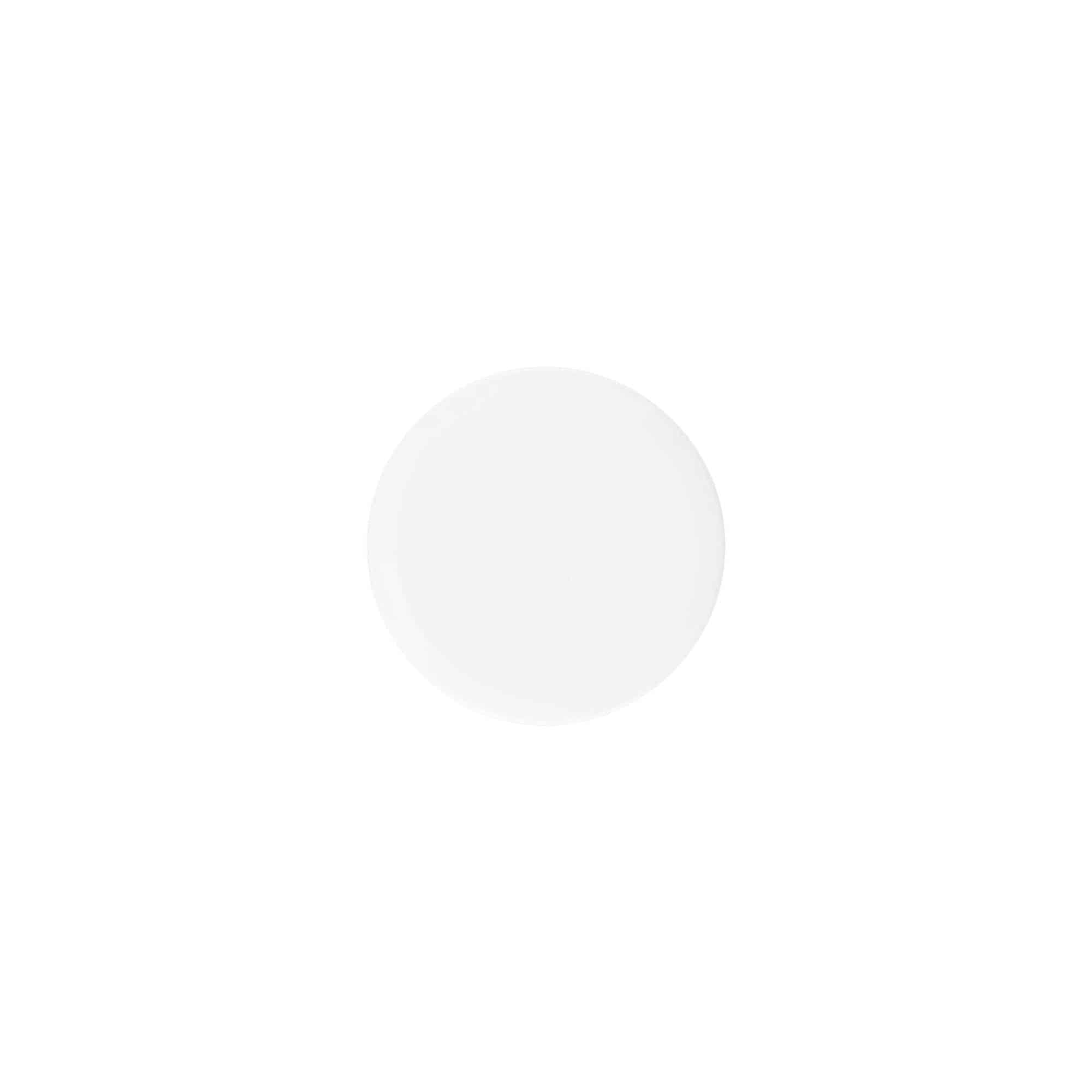 Bougage à vis 'White Line' 6 ml, plastique PP, blanc