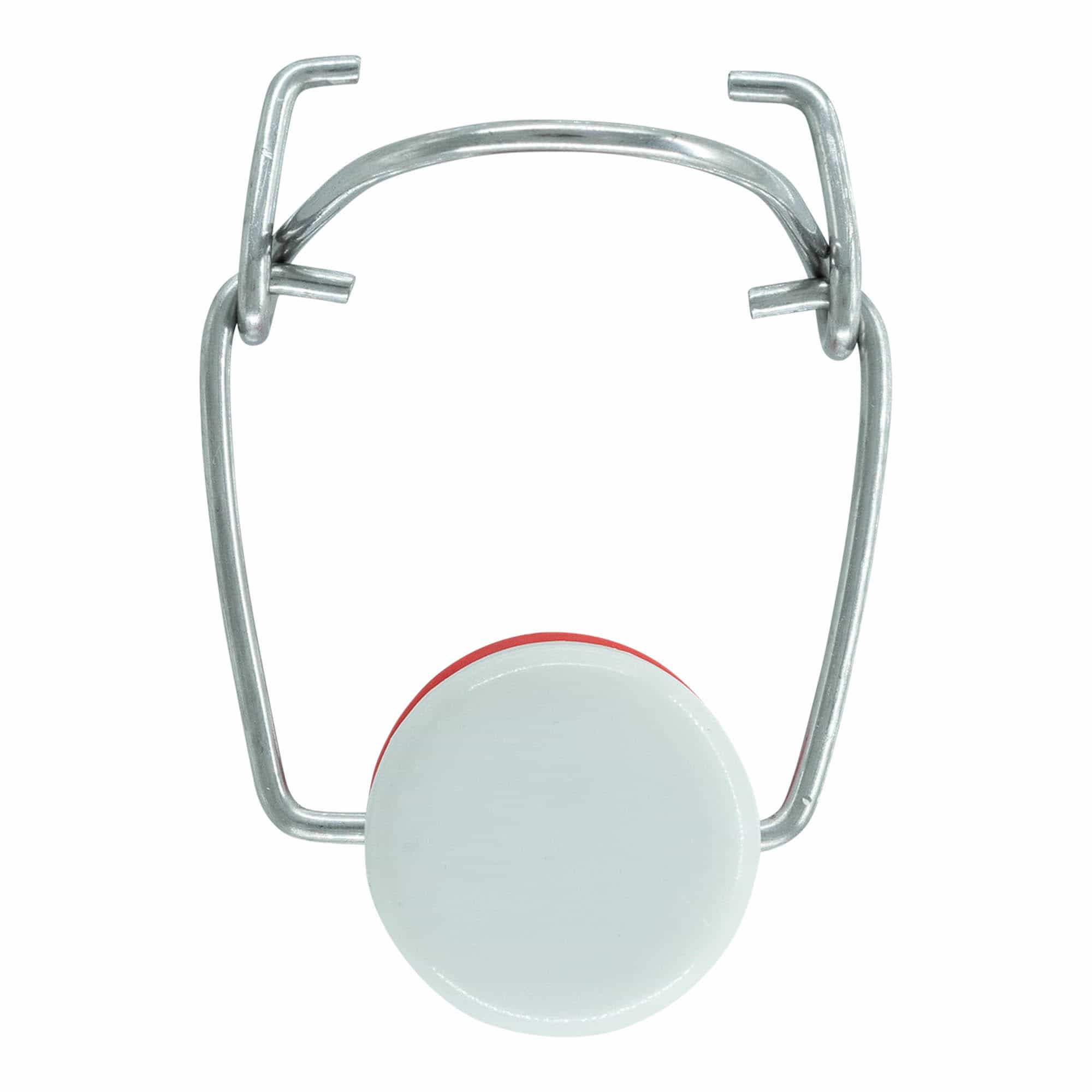 Fermeture à boucle taille spéciale, plastique, rouge-blanc