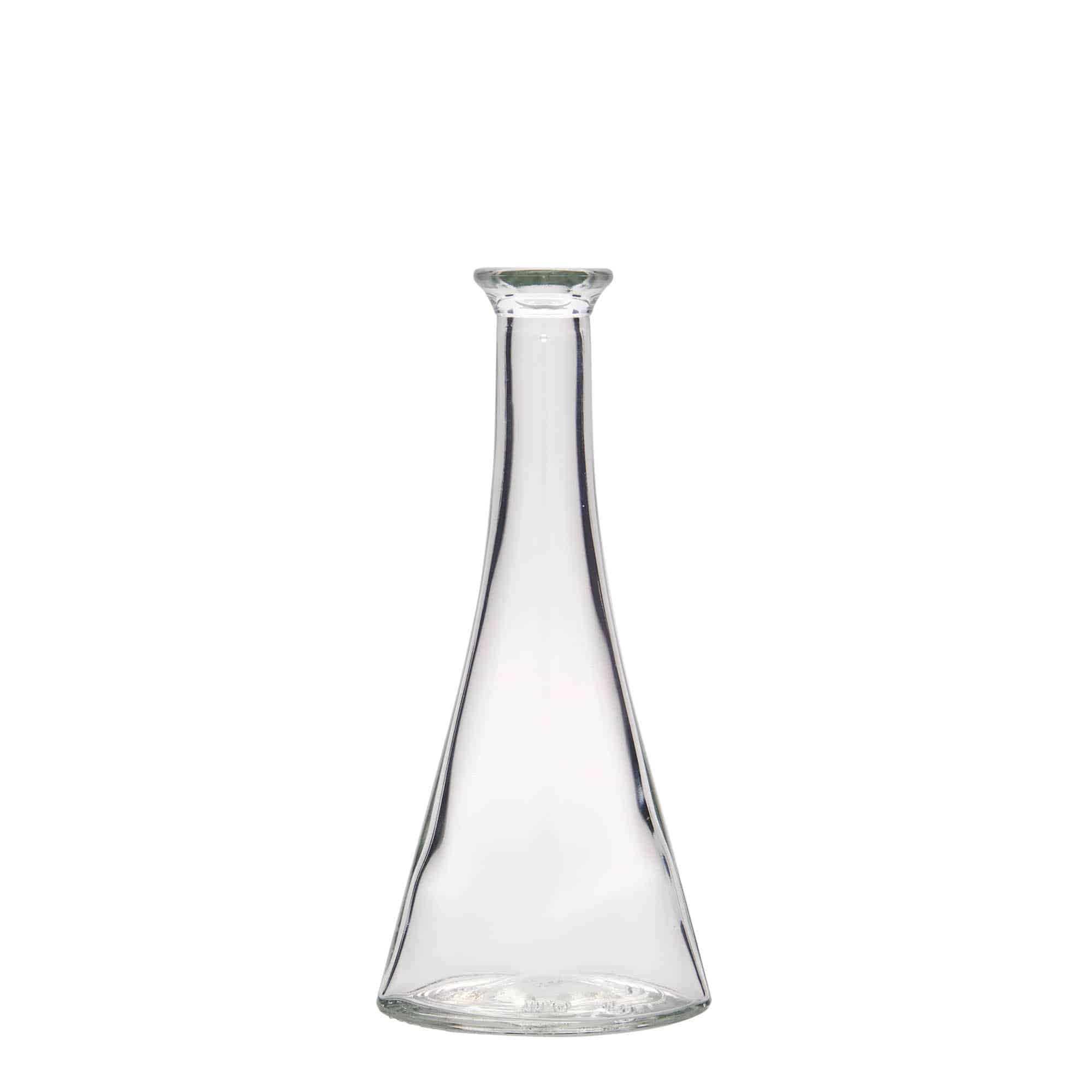 Flacon en verre 100 ml « Veronica », demi-rond, ouverture : bouchon en liège