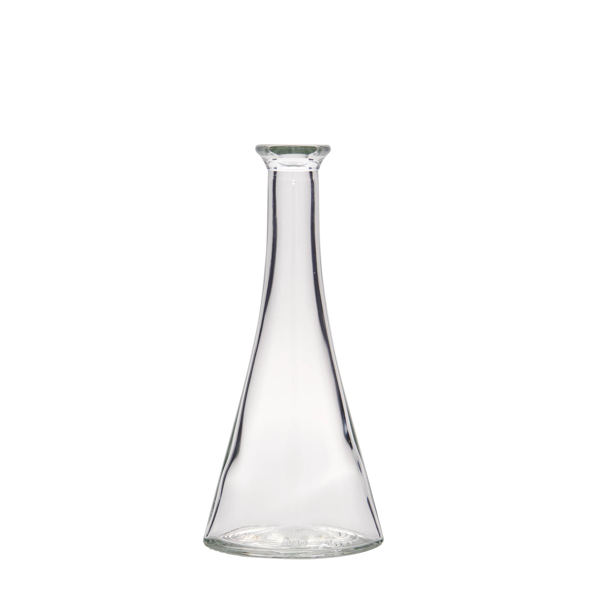 Flacon en verre 100 ml « Veronica », demi-rond, ouverture : bouchon en liège