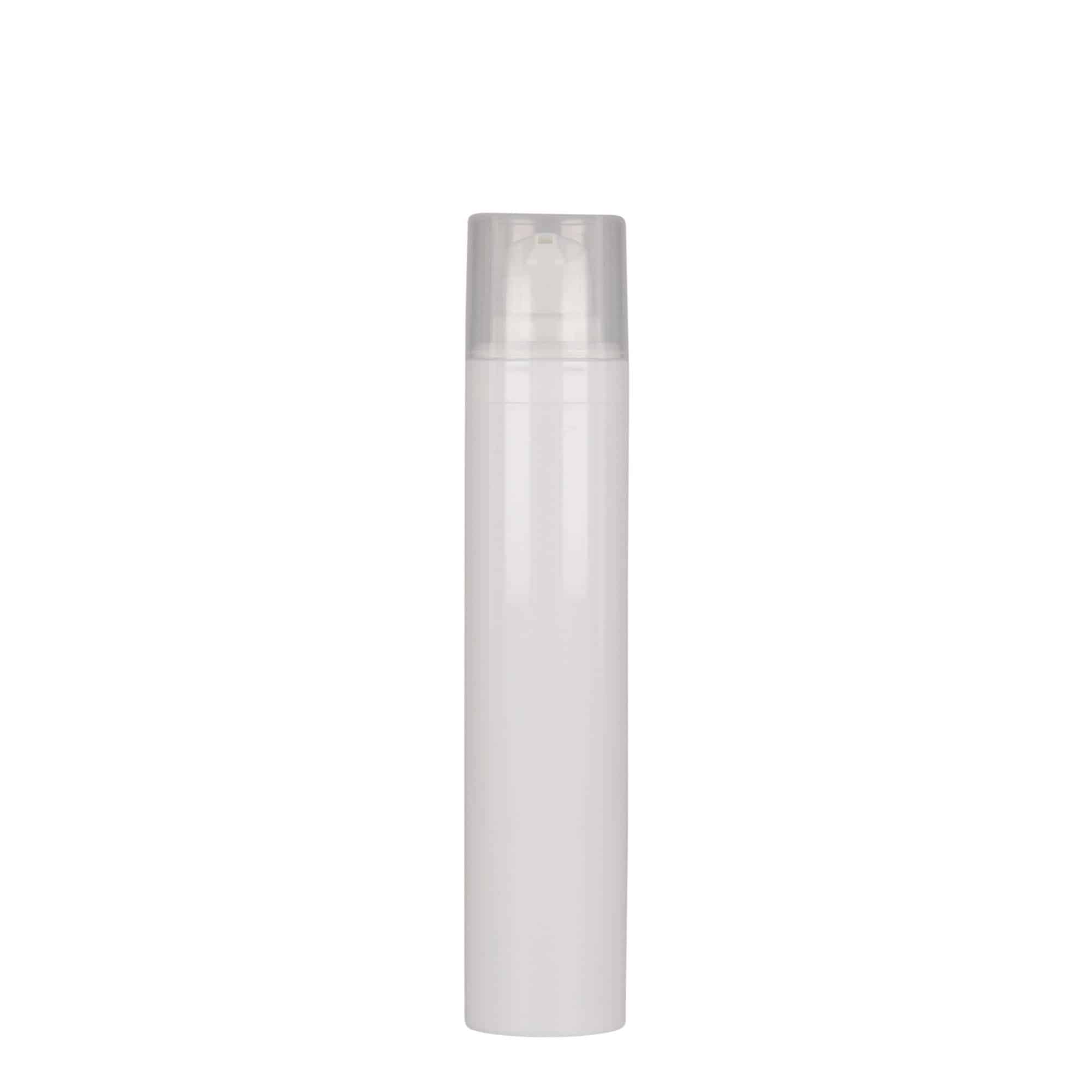 Flacon airless 50 ml 'Micro', plastique PP, blanc