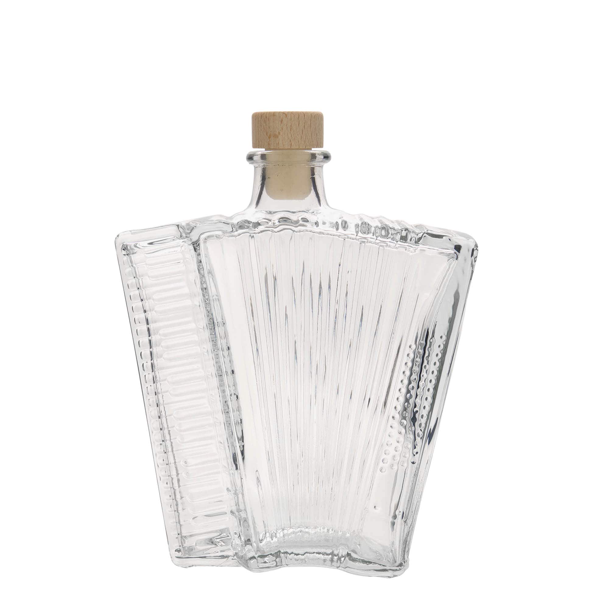 Bouteille en verre 500 ml « Accordéon », ouverture : liège