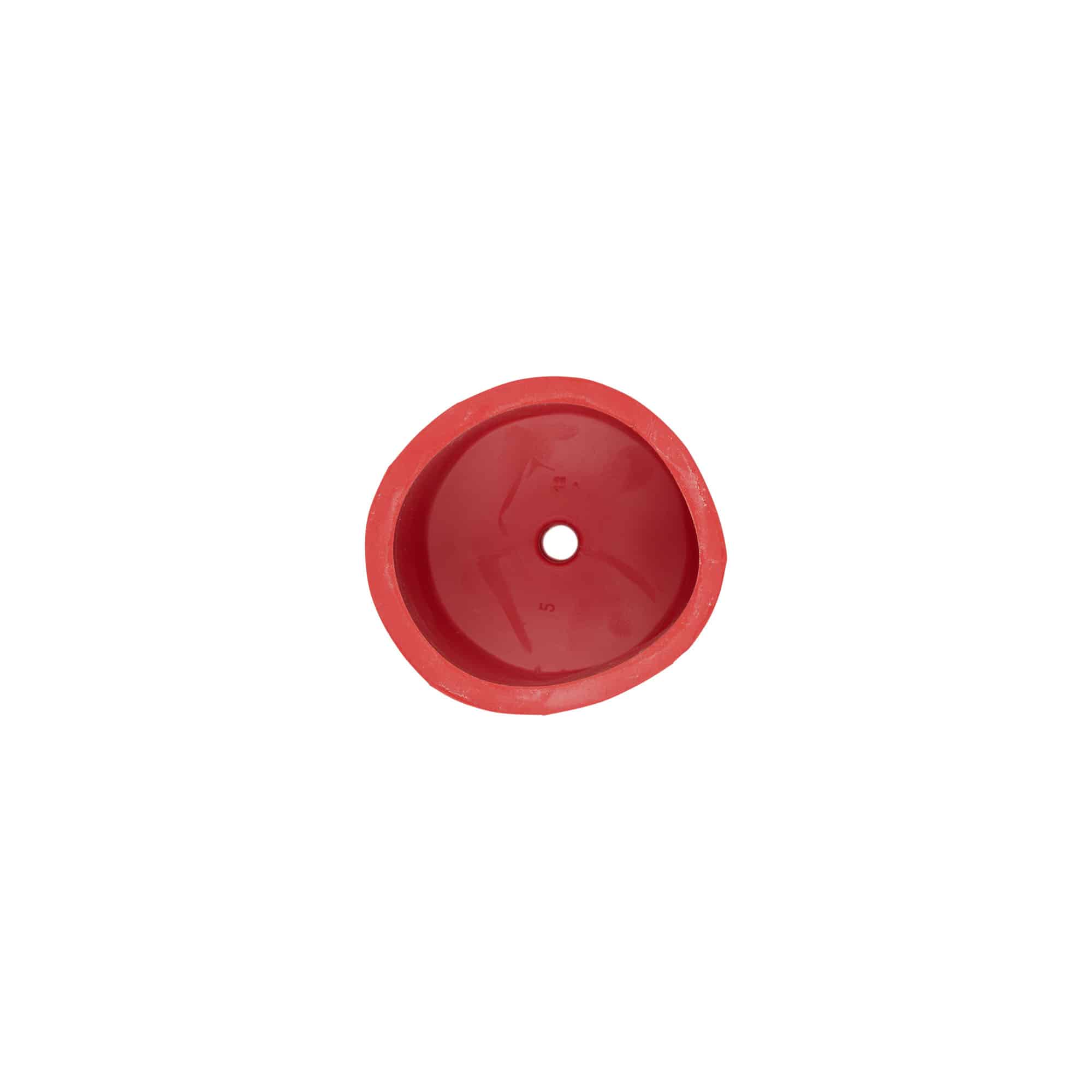 Capsule de foulage type 5, caoutchouc, rouge