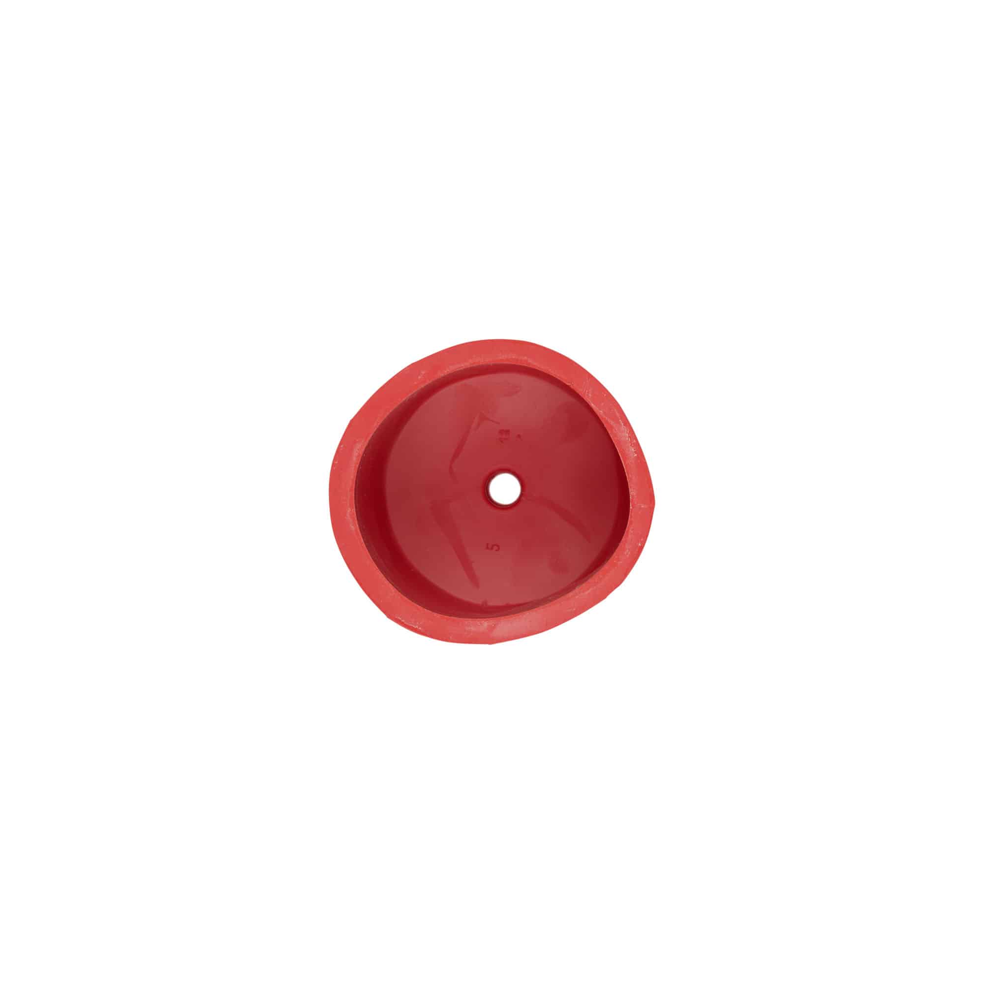 Bouchon de fermentation type 5, caoutchouc, rouge