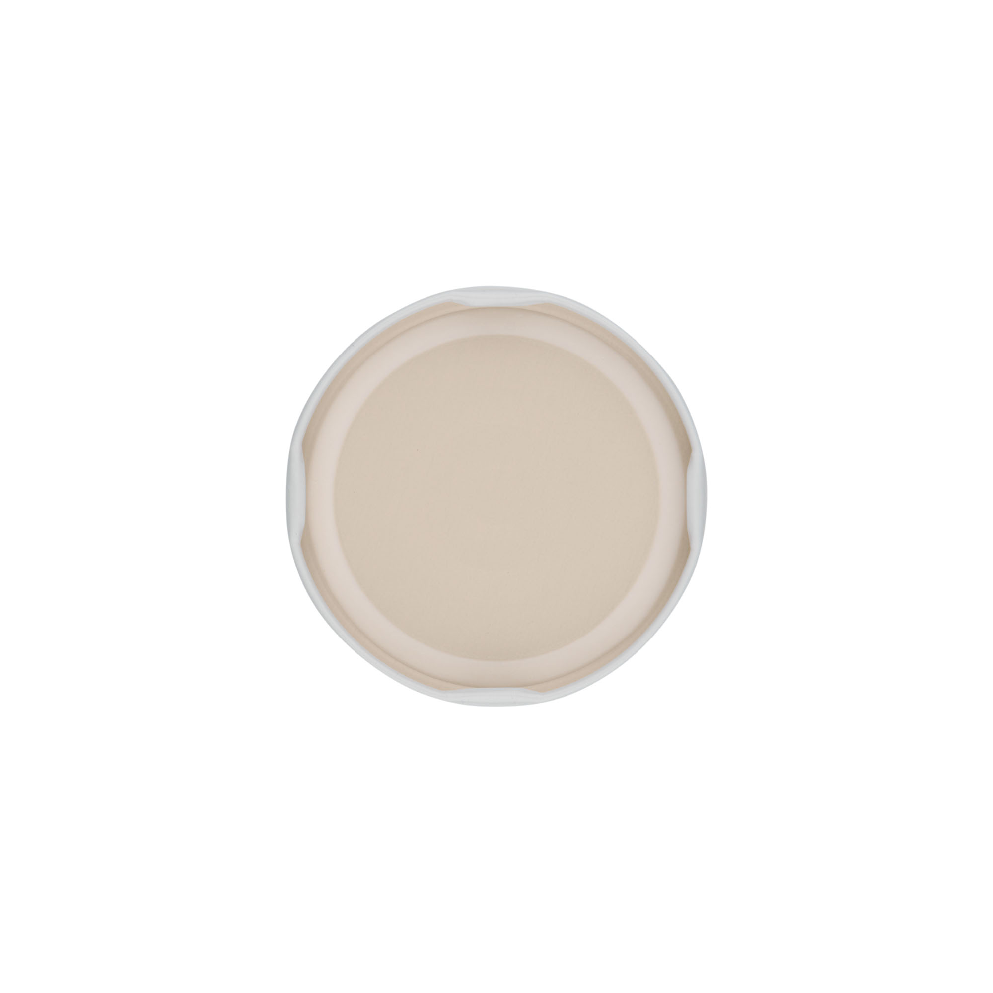 Bouchon à vis, tôle blanche, blanc, pour ouverture : TO 66