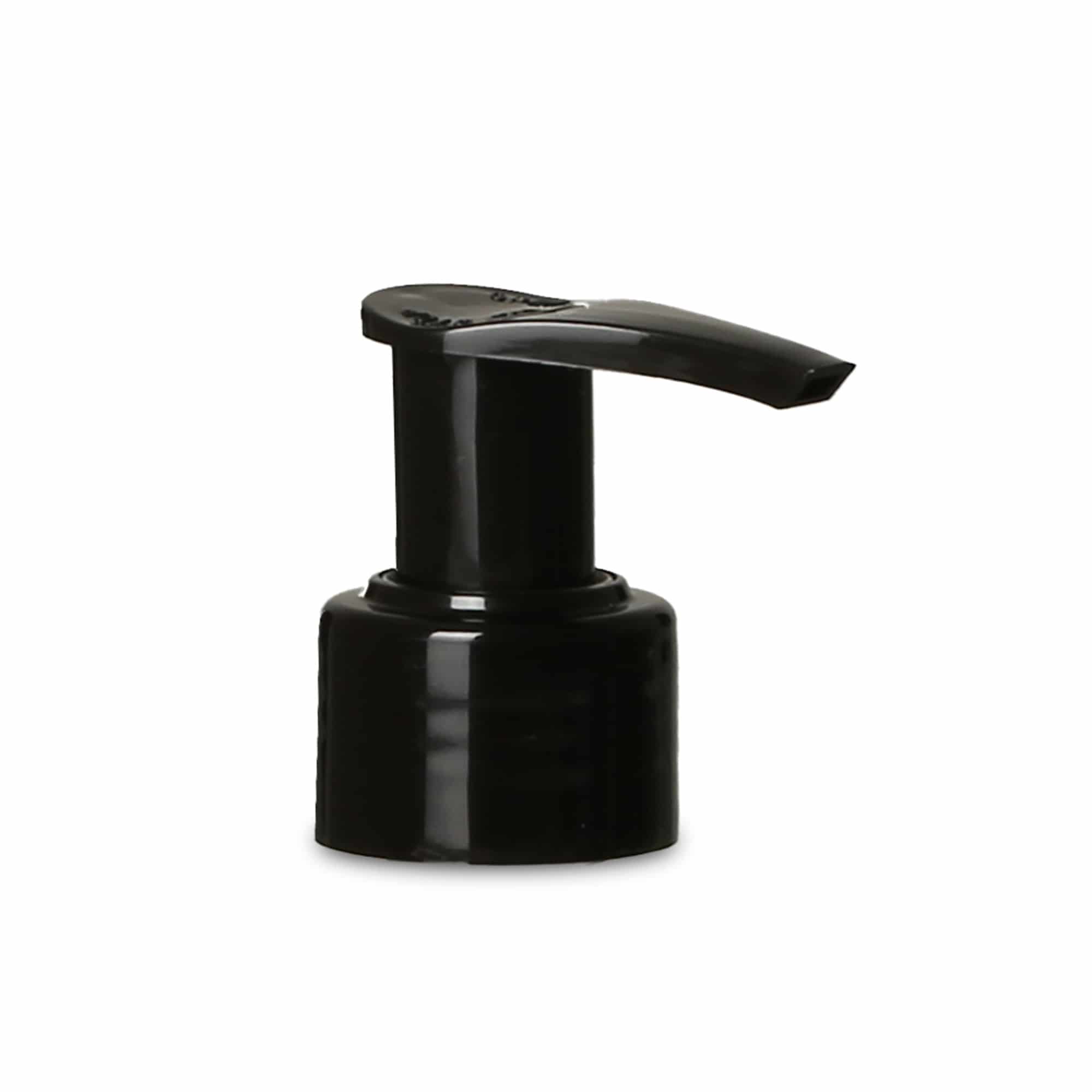 Bouchon à vis avec pompe distributrice, plastique PP, noir, pour embouchure : PP 28 Bouchon à vis avec pompe distributrice, plastique PP, noir, pour embouchure : PP 28