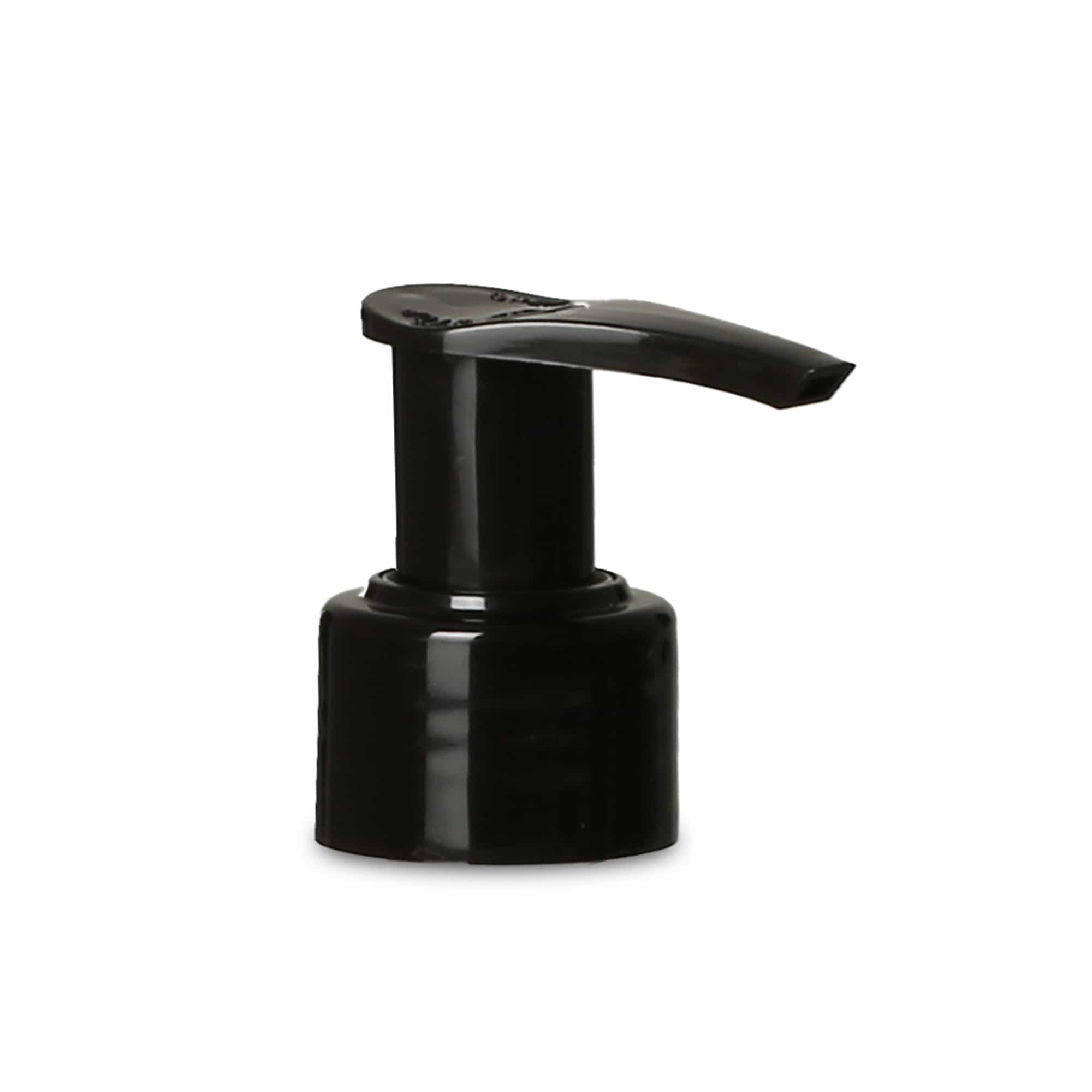 Bouchon à vis avec pompe distributrice, plastique PP, noir, pour ouverture : PP 28