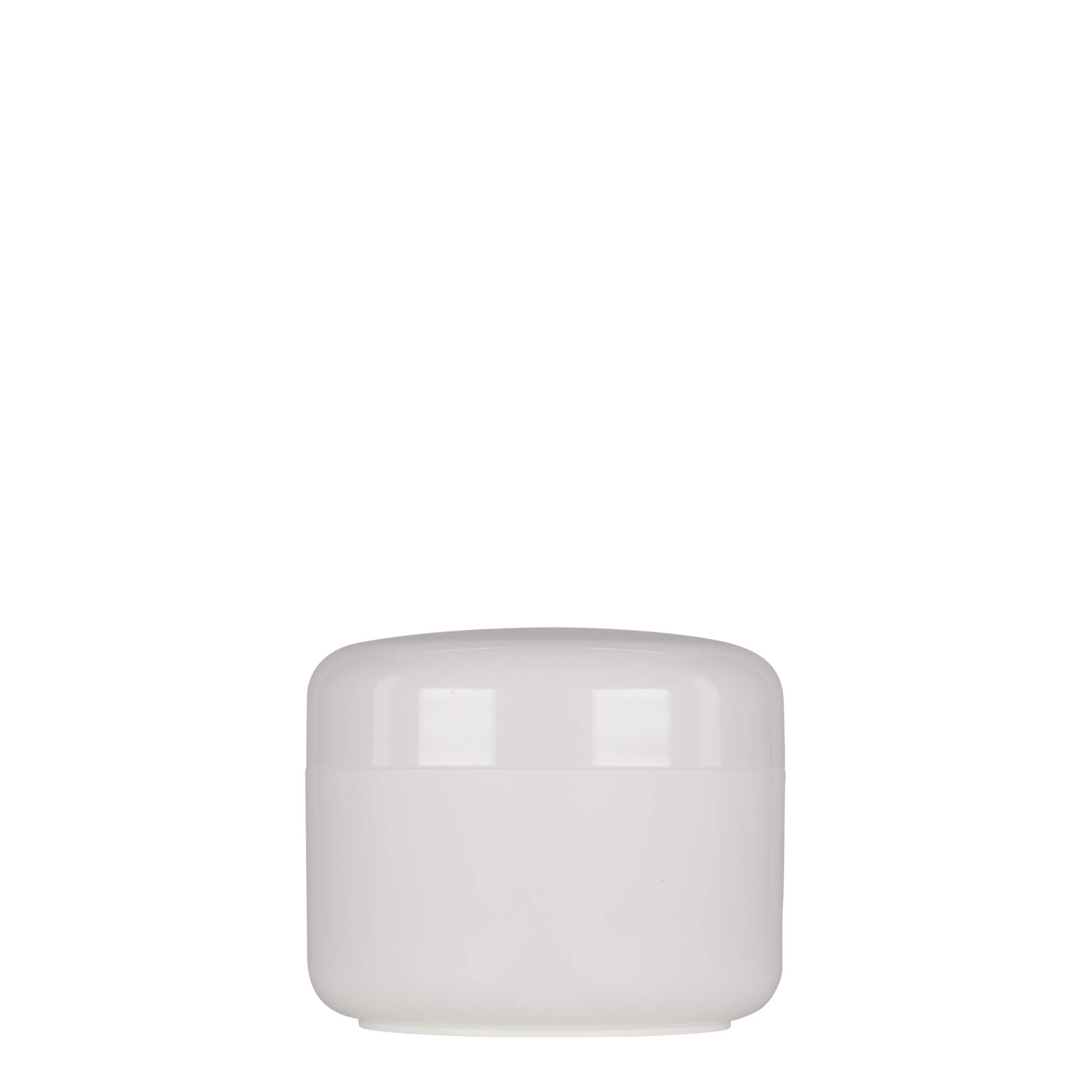 200 ml boîte en plastique 'Bianca', PP, blanc, ouverture : bouchon à vis