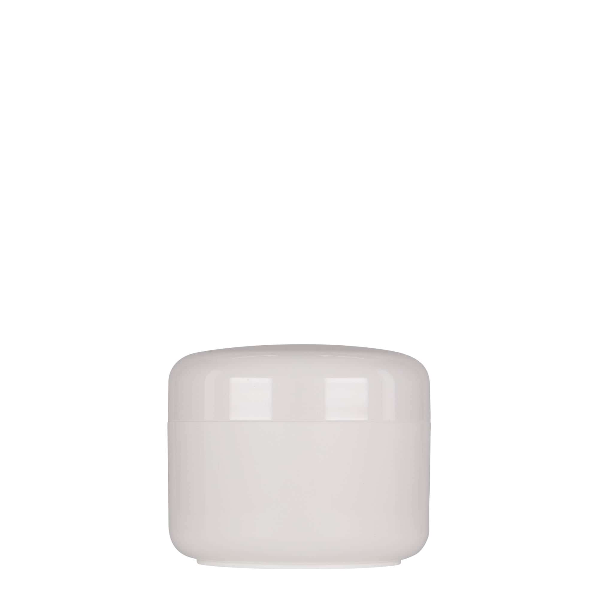 200 ml boîte en plastique 'Bianca', PP, blanc, ouverture : bouchon à vis