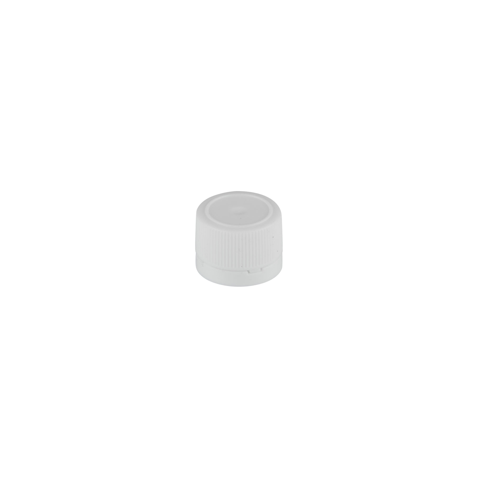 Bouchon à vis pour tubes PET, plastique, blanc