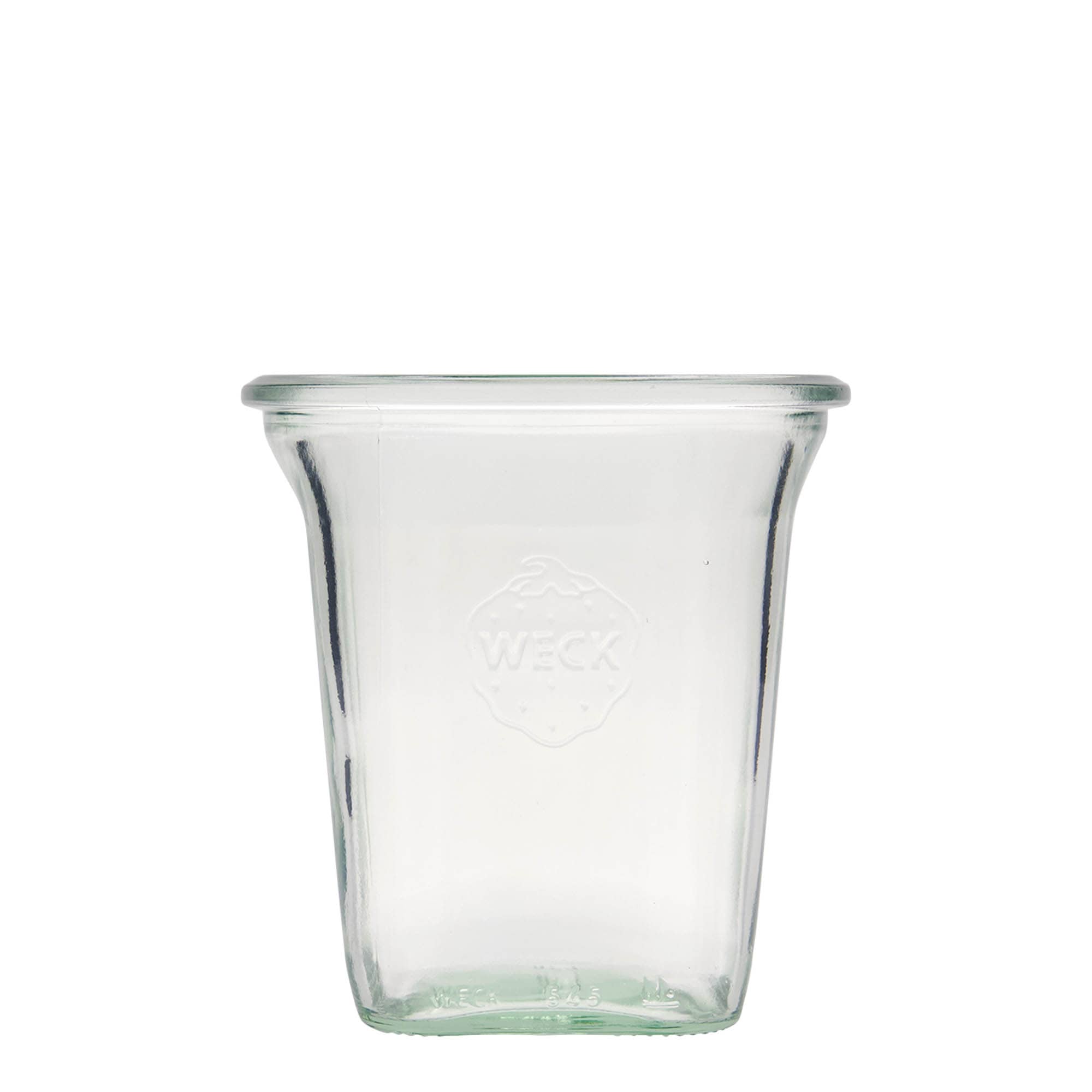 545 ml WECK Quadroglas, carré, ouverture : bord rond