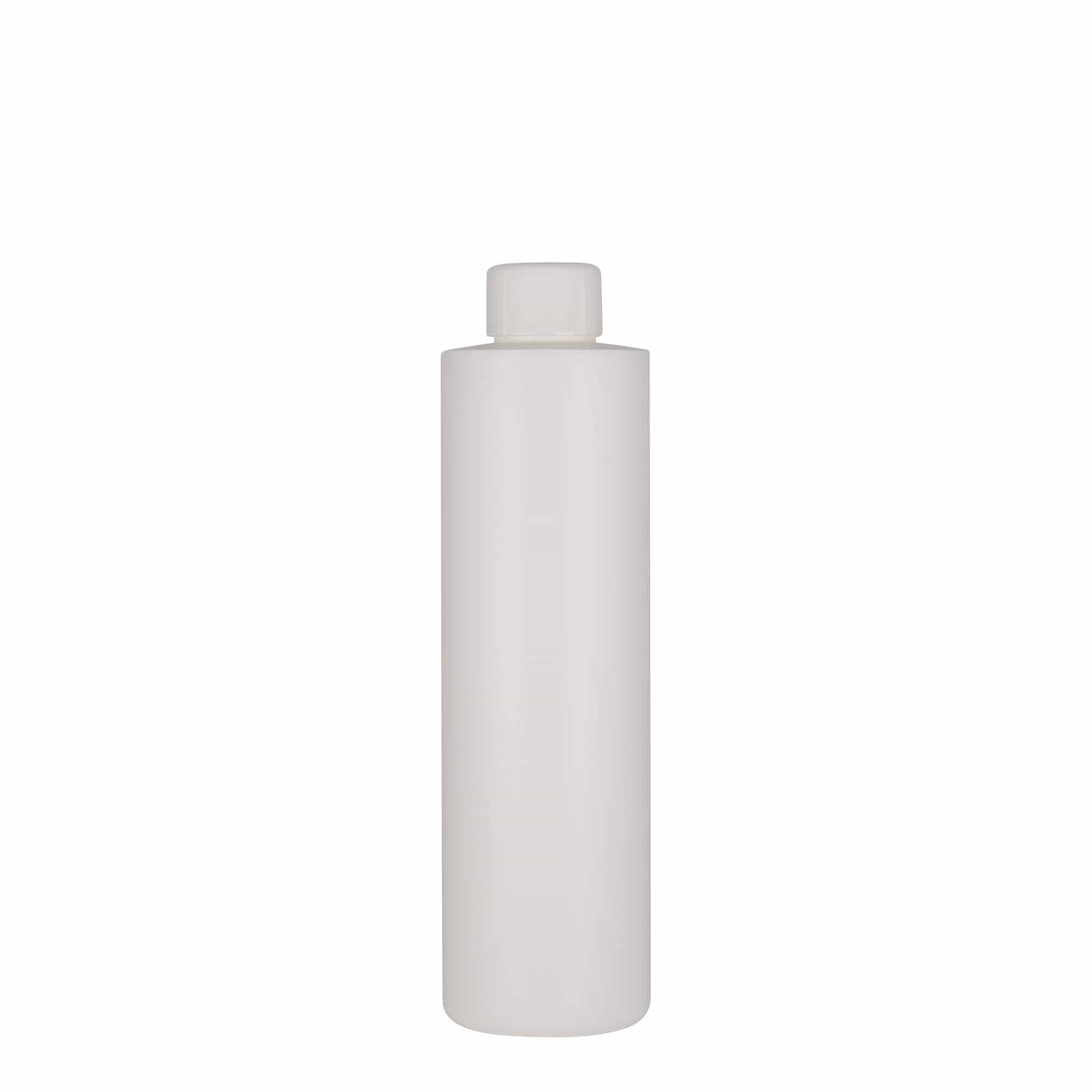 Flacon en plastique 250 ml « Pipe », PEHD, blanc, ouverture : 24/410
