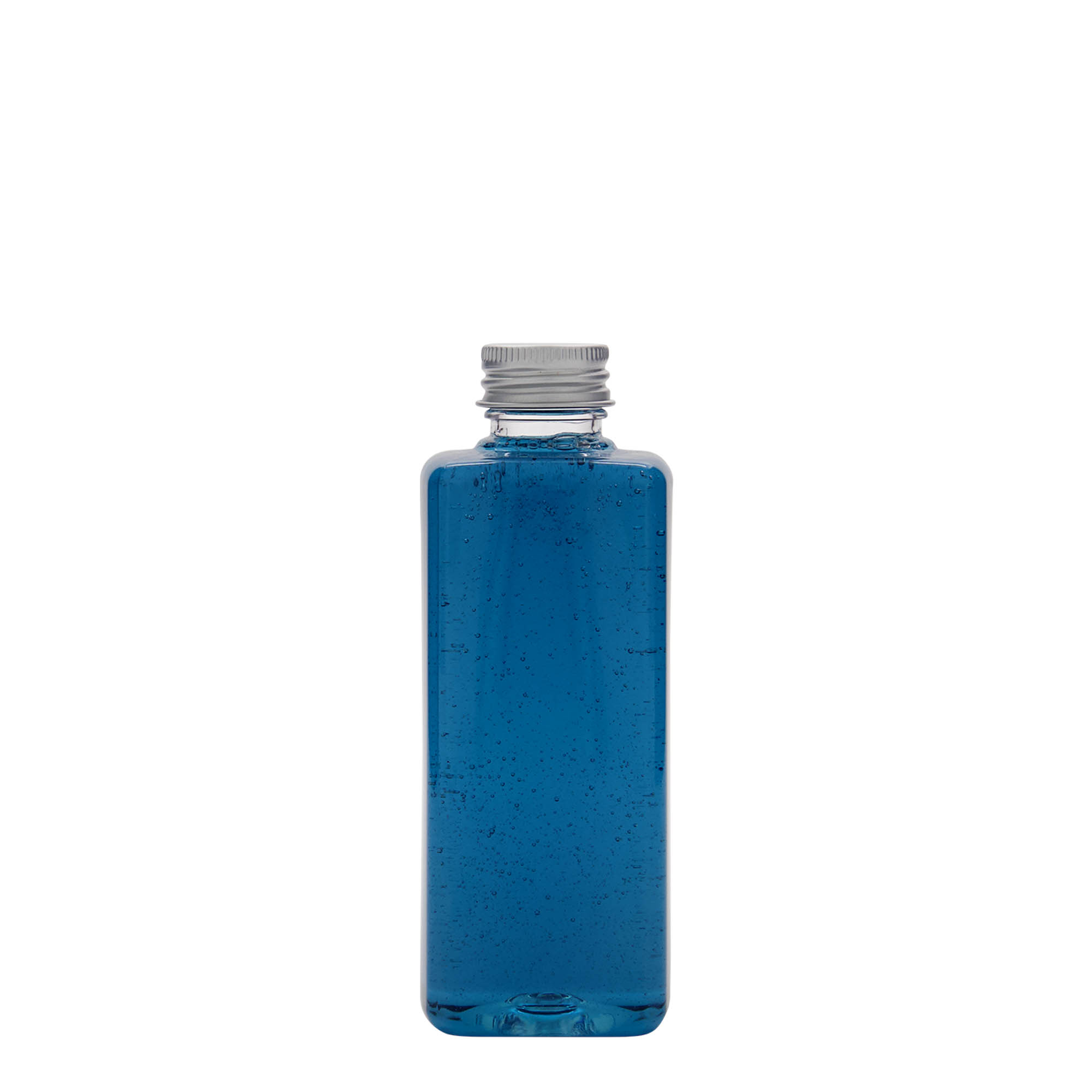 Bouteille PET 200 ml « Karl », carrée, plastique, goulot : 24/410 Bouteille PET 200 ml « Karl », carrée, plastique, goulot : 24/410