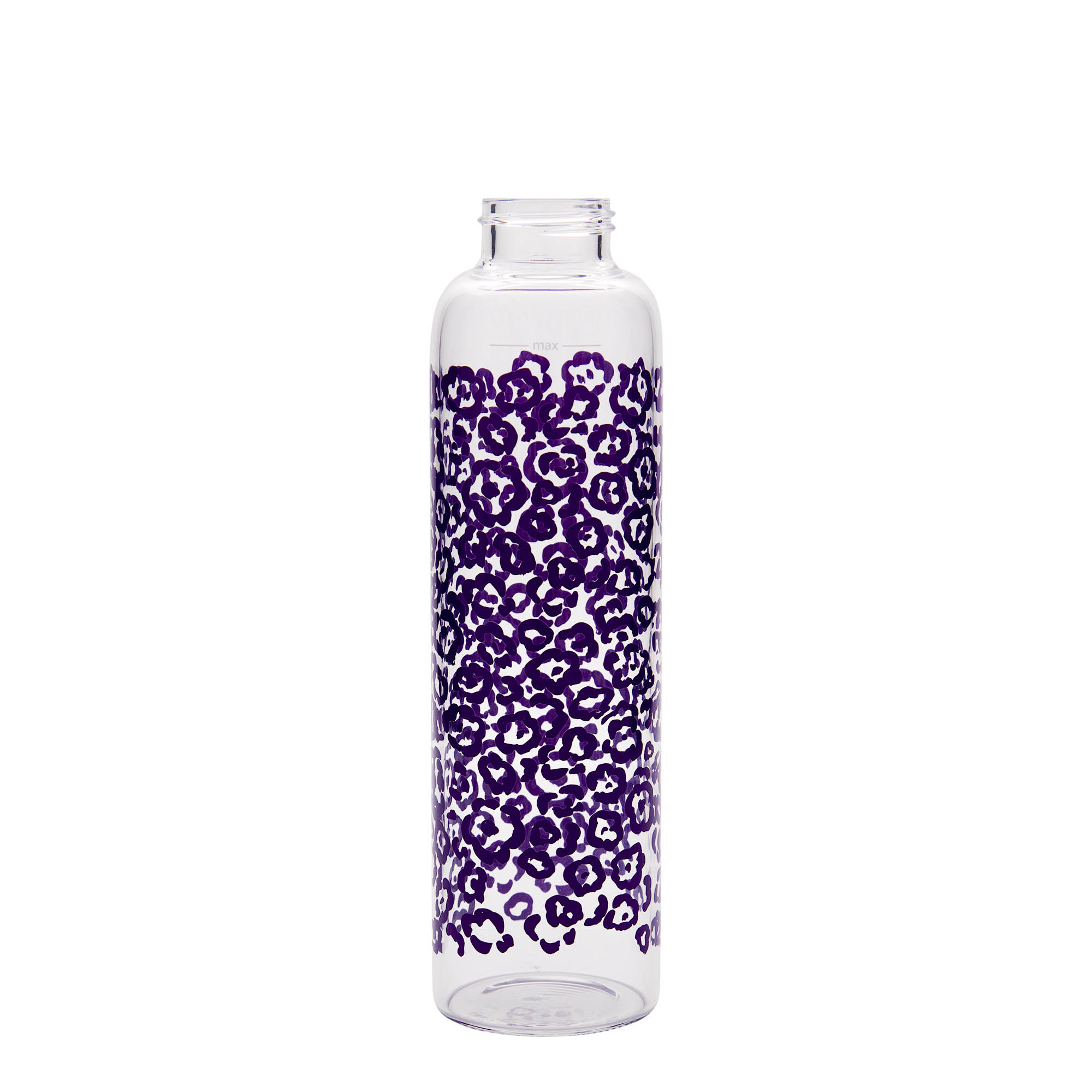 Bouteille d'eau 500 ml 'Perseus - Fleurs violettes', ouverture : bouchon à vis Bouteille d'eau 500 ml 'Perseus - Fleurs violettes', ouverture : bouchon à vis