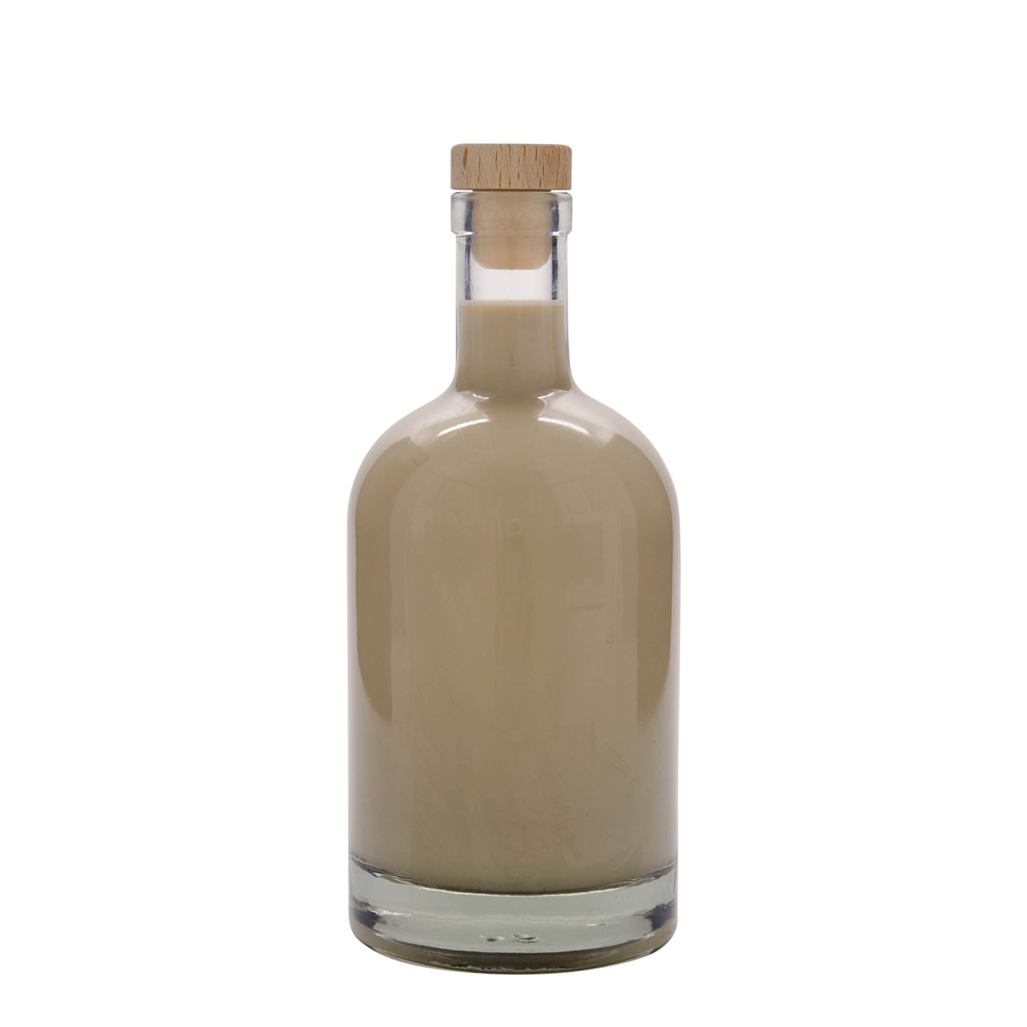 Bouteille en verre 700 ml 'First Class', embouchure : bouchon en liège Bouteille en verre 700 ml 'First Class', embouchure : bouchon en liège