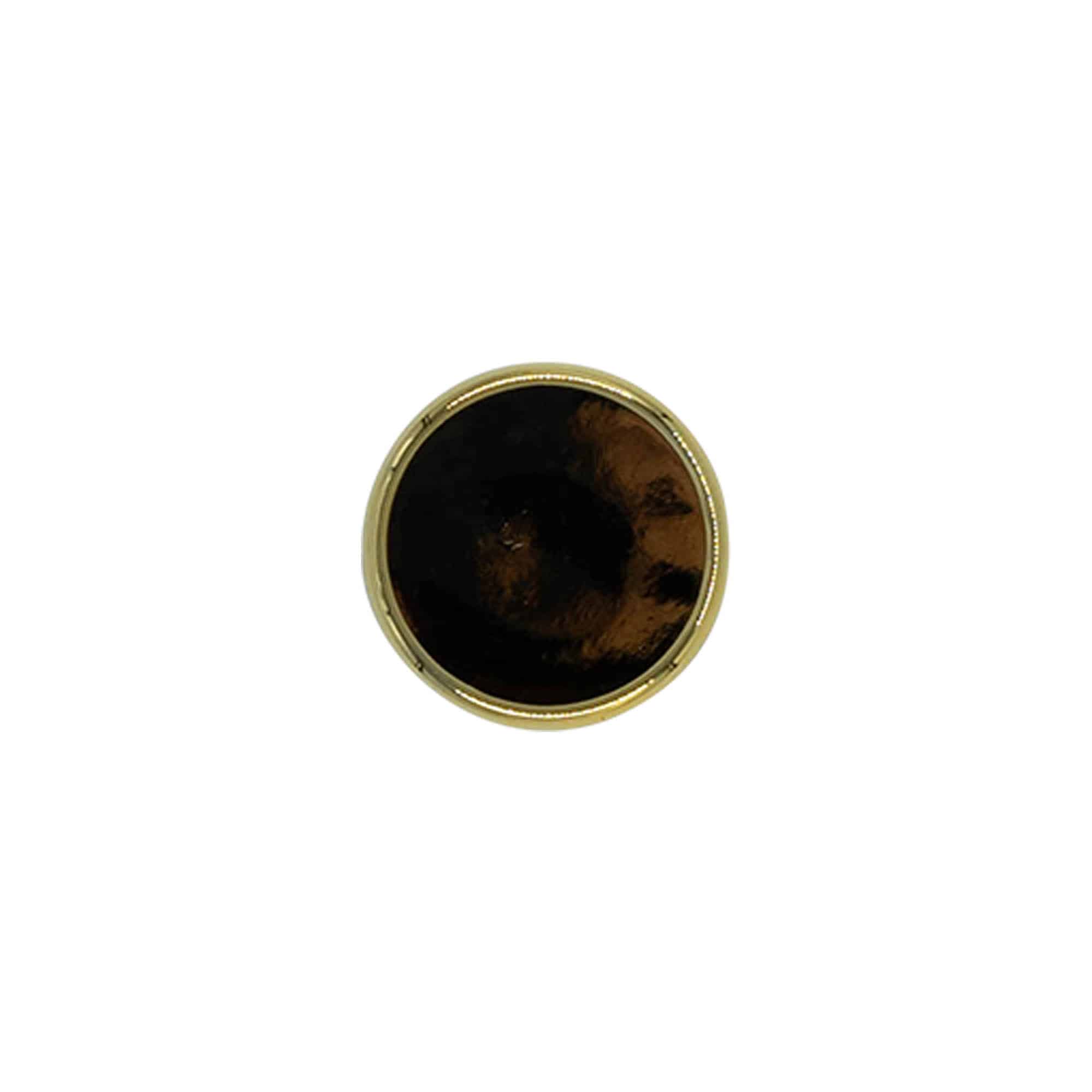 Bouchon à poignée 19 mm, plastique, doré, pour col : liège