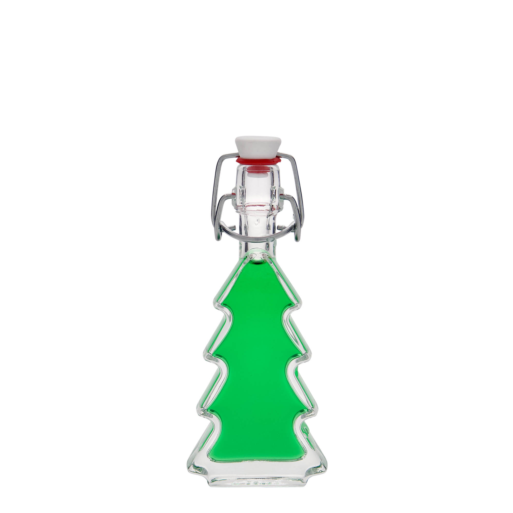 Flacon en verre de 40 ml « Sapin », ouverture : fermeture à levier
