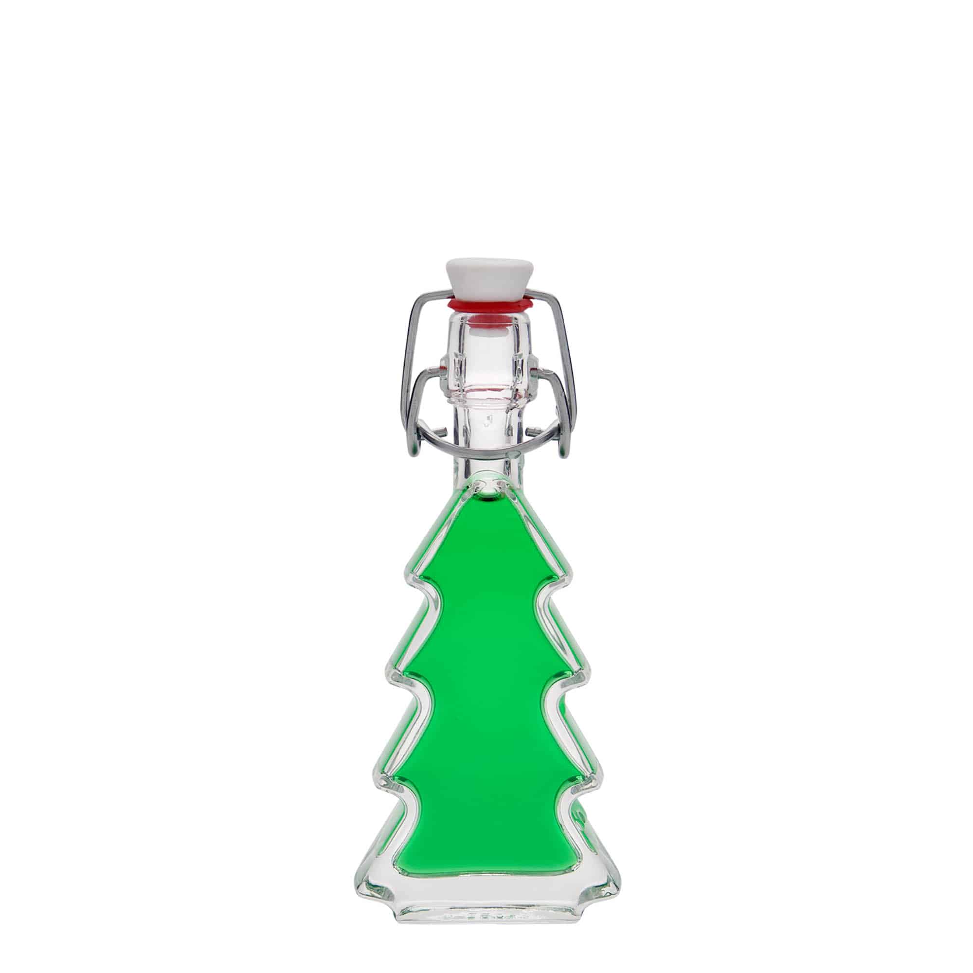 Flacon en verre de 40 ml « Sapin », ouverture : fermeture à levier