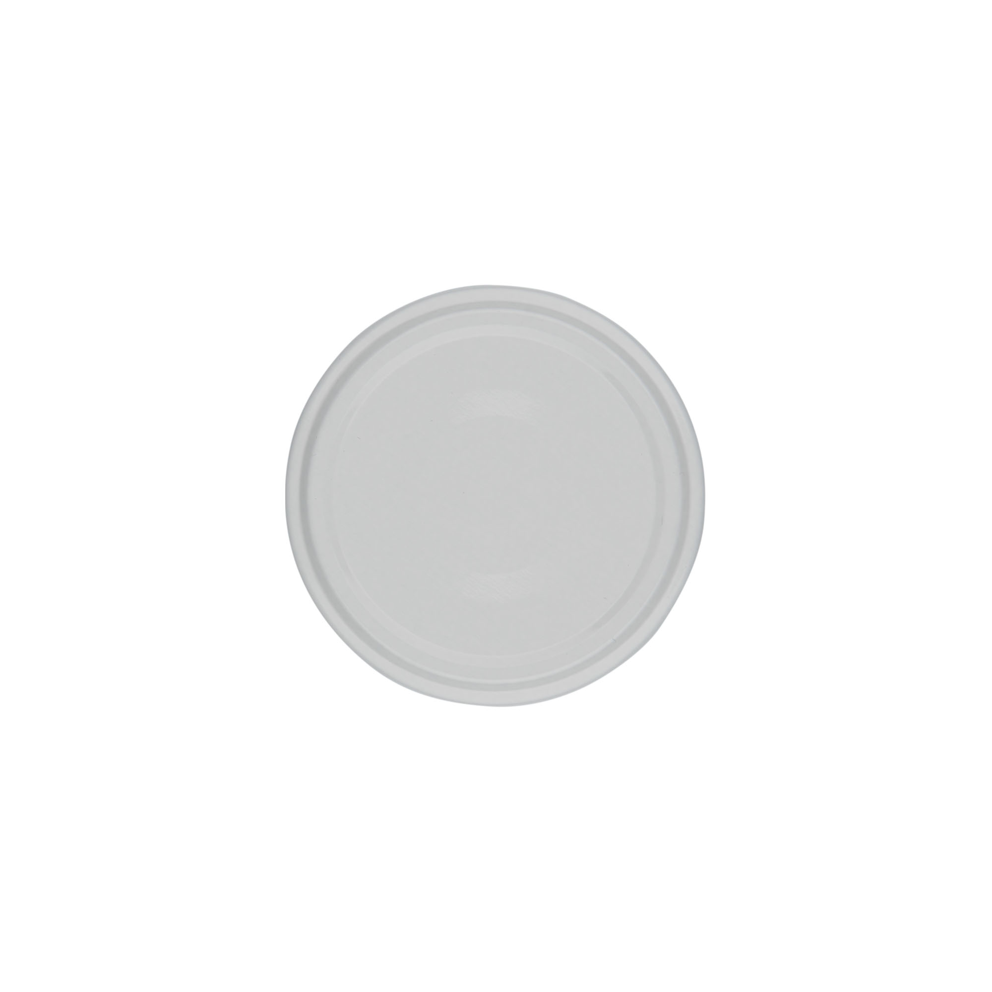 Bouchon à vis, tôle blanche, blanc, pour ouverture : TO 63