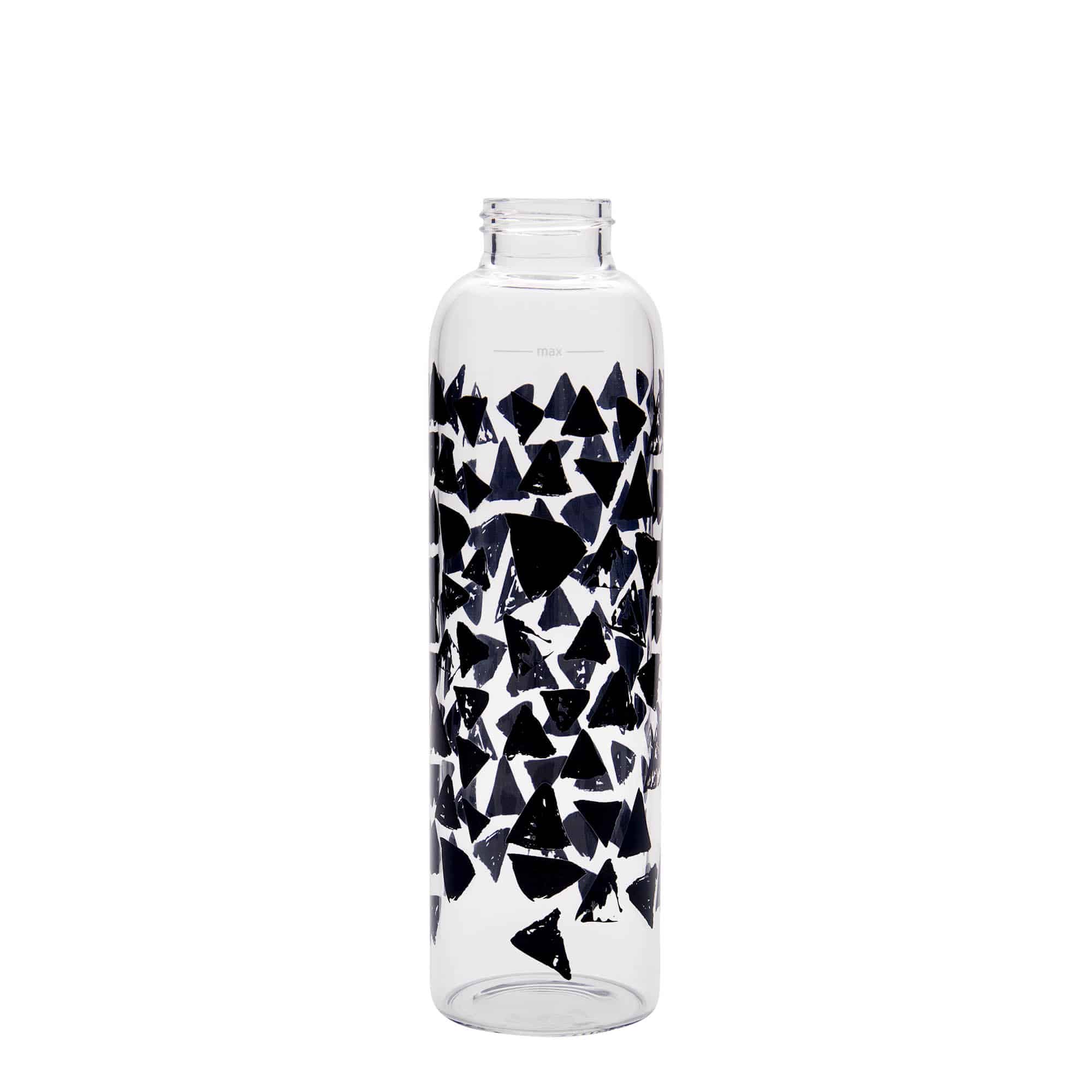 Bouteille d'eau  500 ml « Perseus - Triangles Noirs », ouverture : bouchon à vis