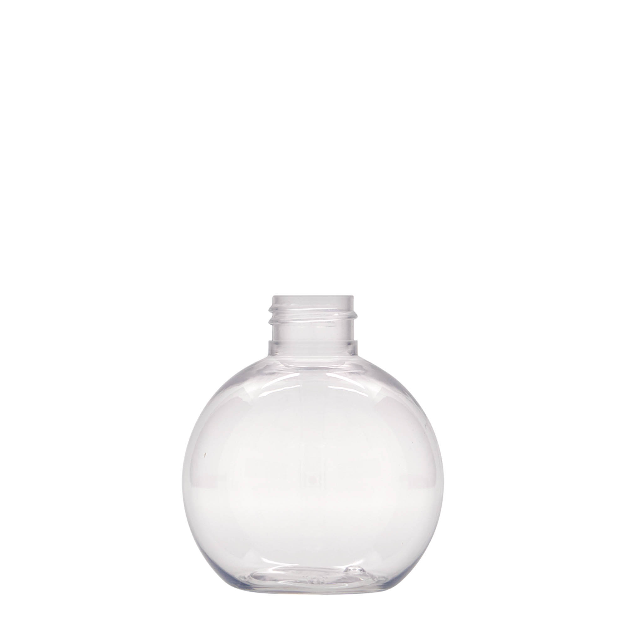 Bouteille PET 150 ml 'Perry', ronde, plastique, col : 24/410 Bouteille PET 150 ml 'Perry', ronde, plastique, col : 24/410