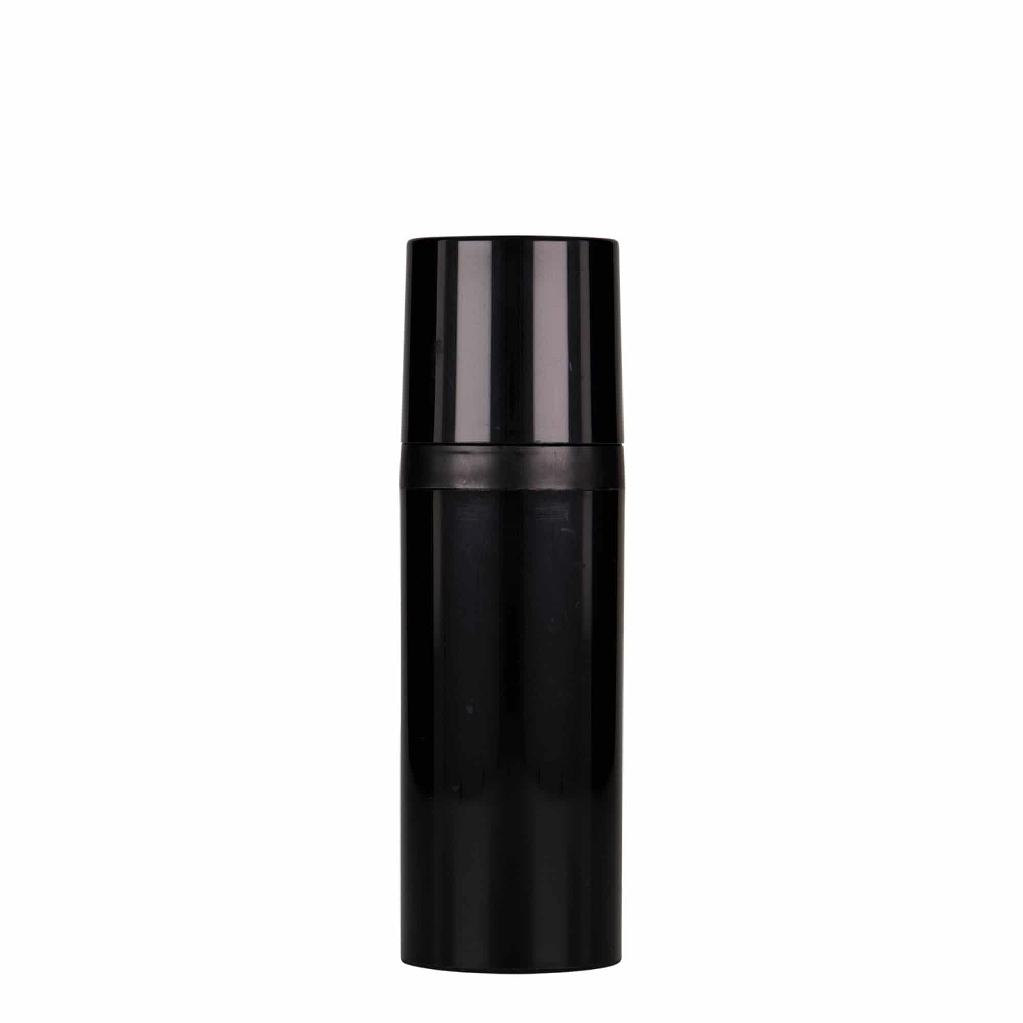Flacon en verre 50 ml marron filetage PFP18 avec pipette noire PFP 18 tube  en verre de longueur 84 mm