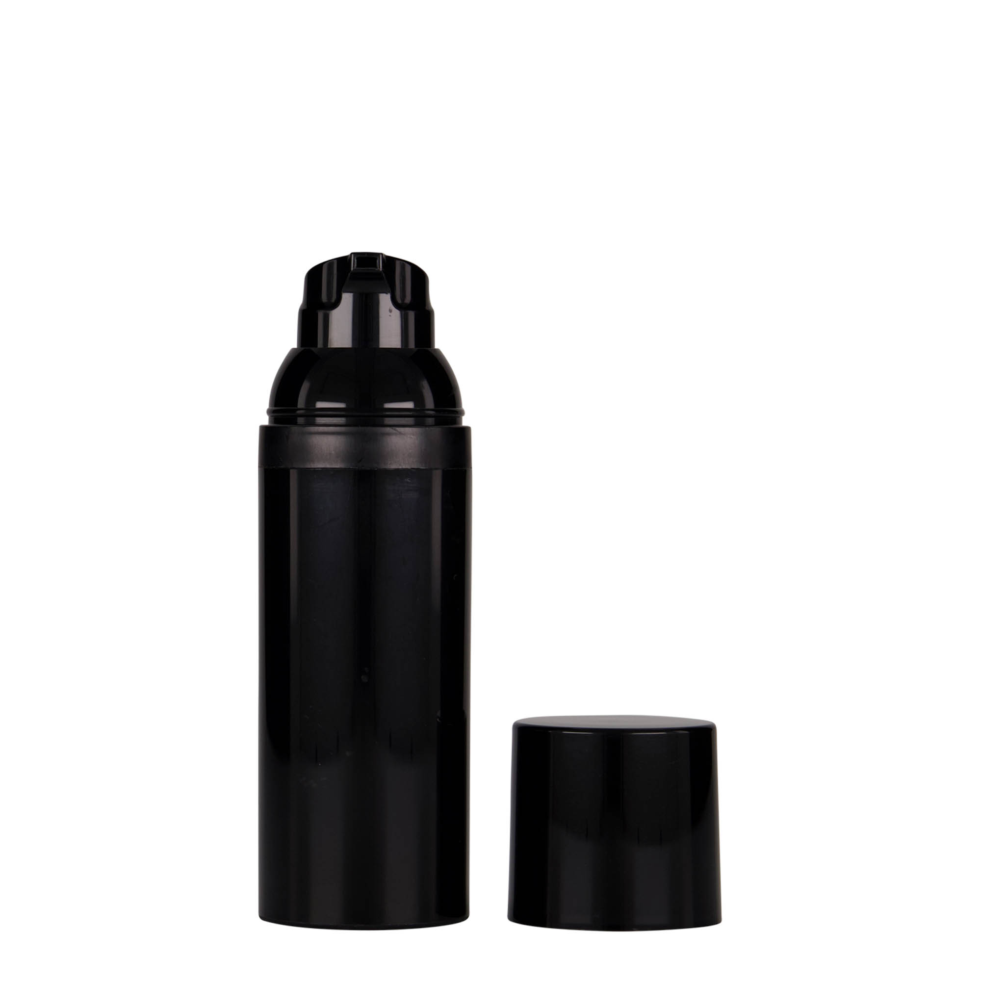 Distributeur Airless 50 ml « Mezzo », plastique PP, noir