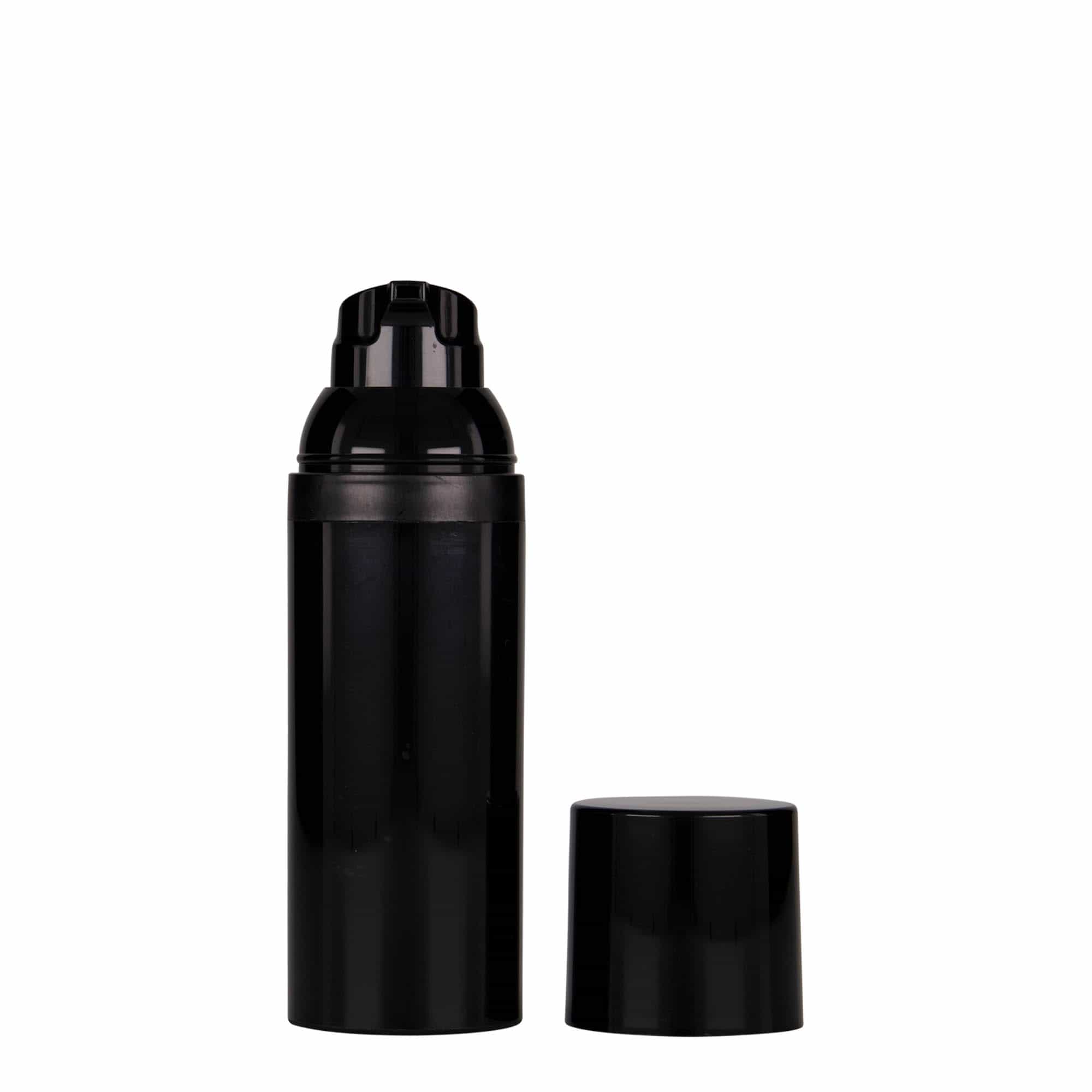 Distributeur Airless 50 ml « Mezzo », plastique PP, noir