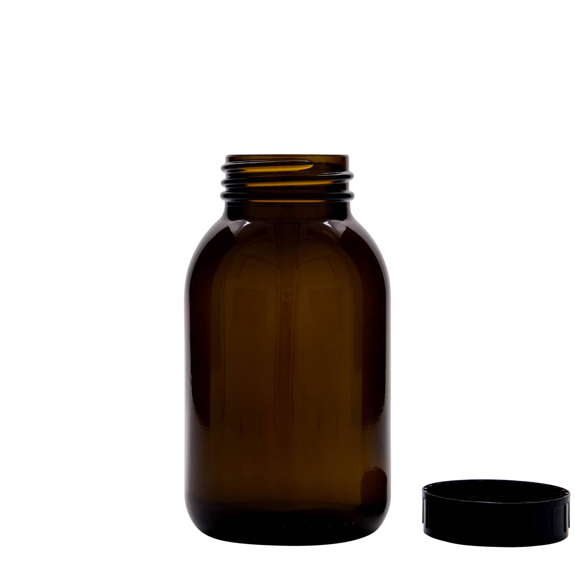 500 ml flacon à col large, brun, ouverture : DIN 55