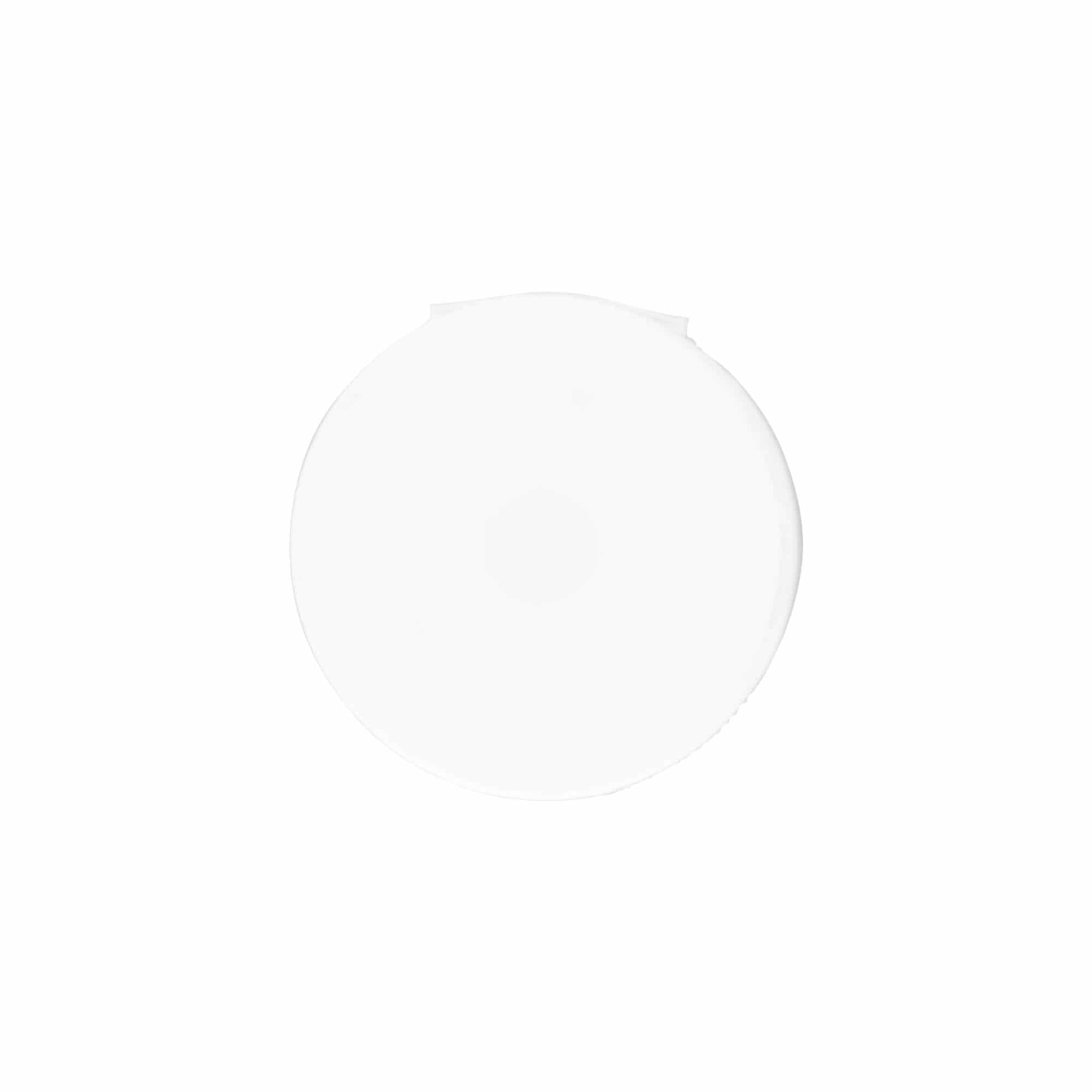 Bougage à vis à charnière rabattable, plastique PP, blanc, pour bouchage: GPI 38/400