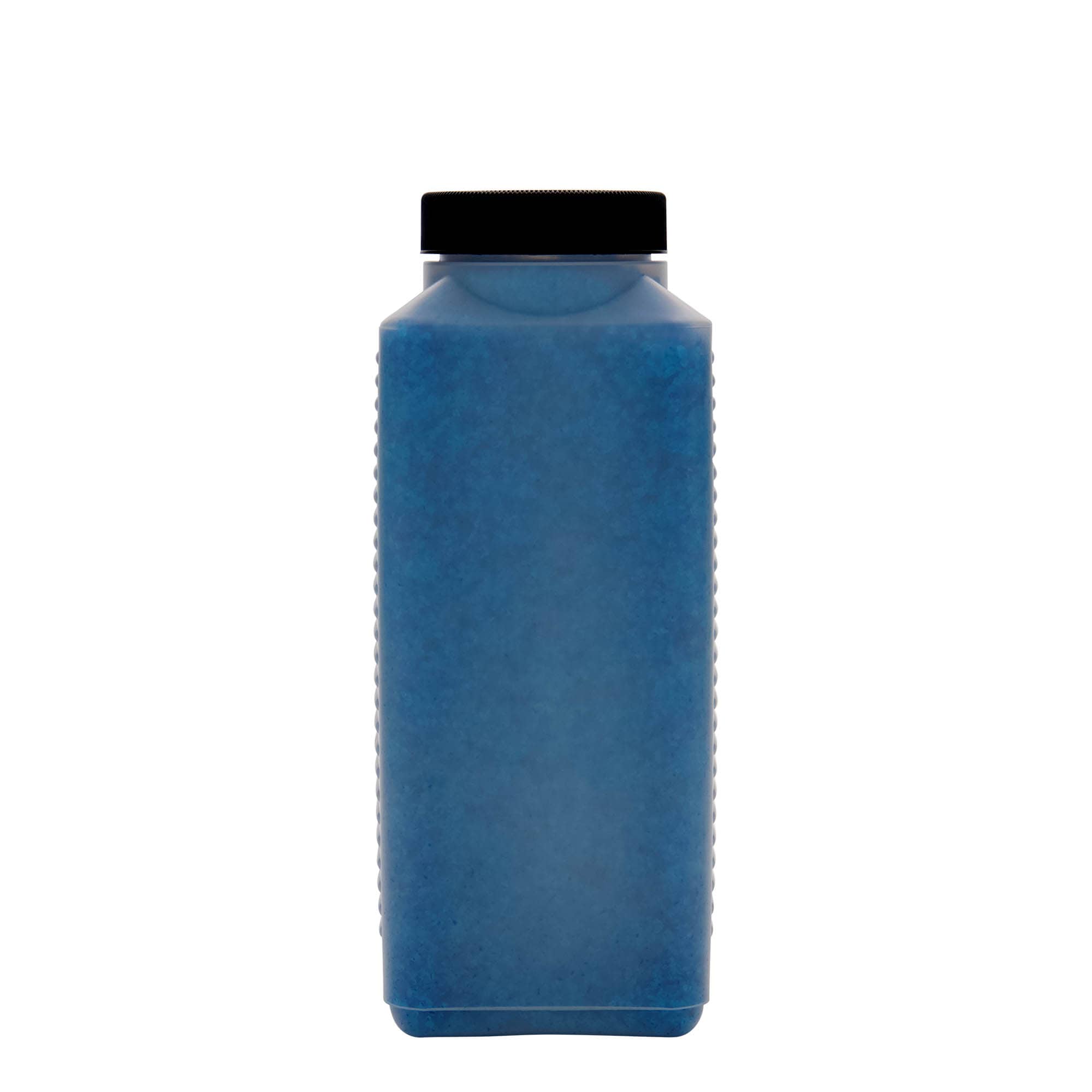 1.000 ml bouteille à large col, rectangulaire, plastique HDPE, naturel, ouverture : DIN 60 EPE