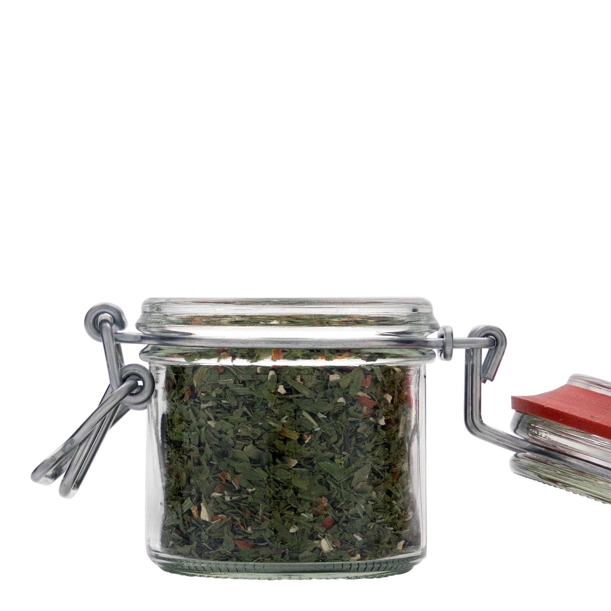 125 ml bocal à fermeture mécanique, ouverture : fermeture à levier métallique