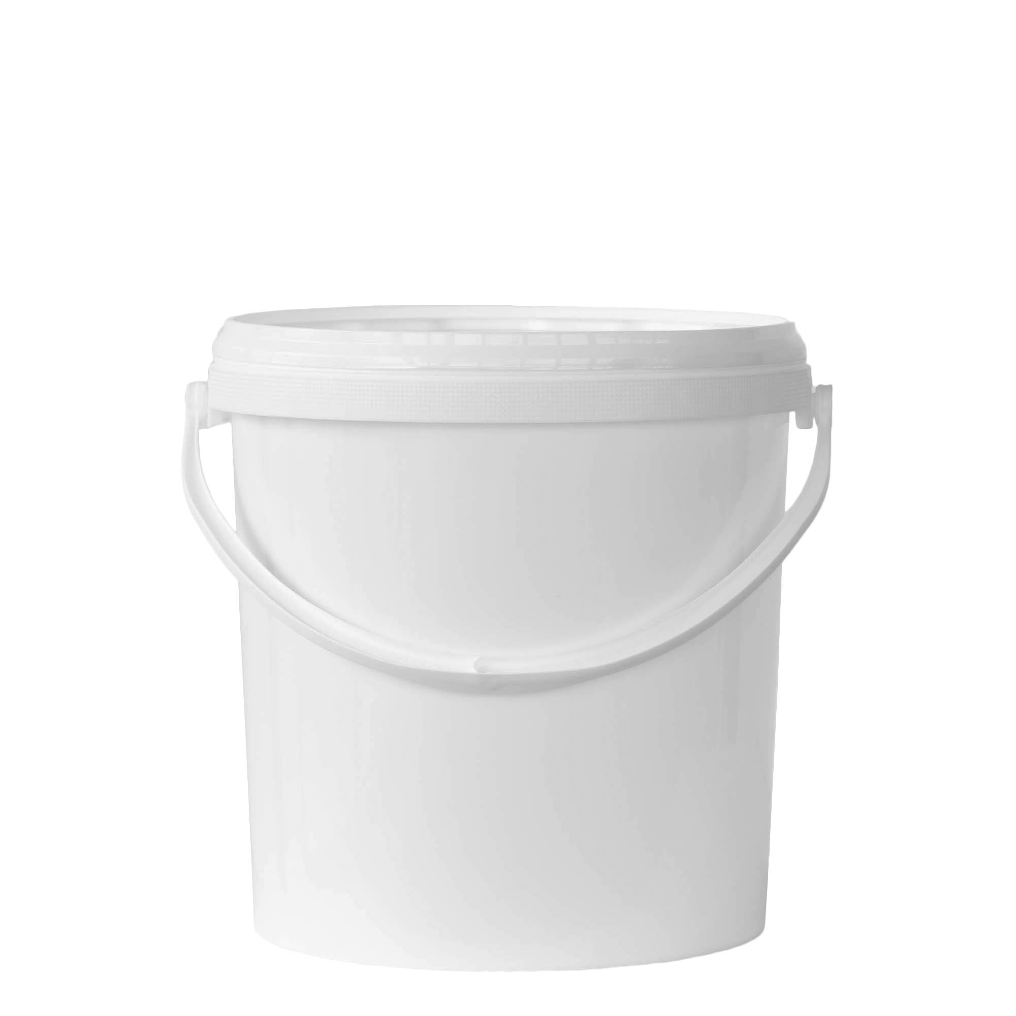 Seau de 10 l, plastique PP, blanc