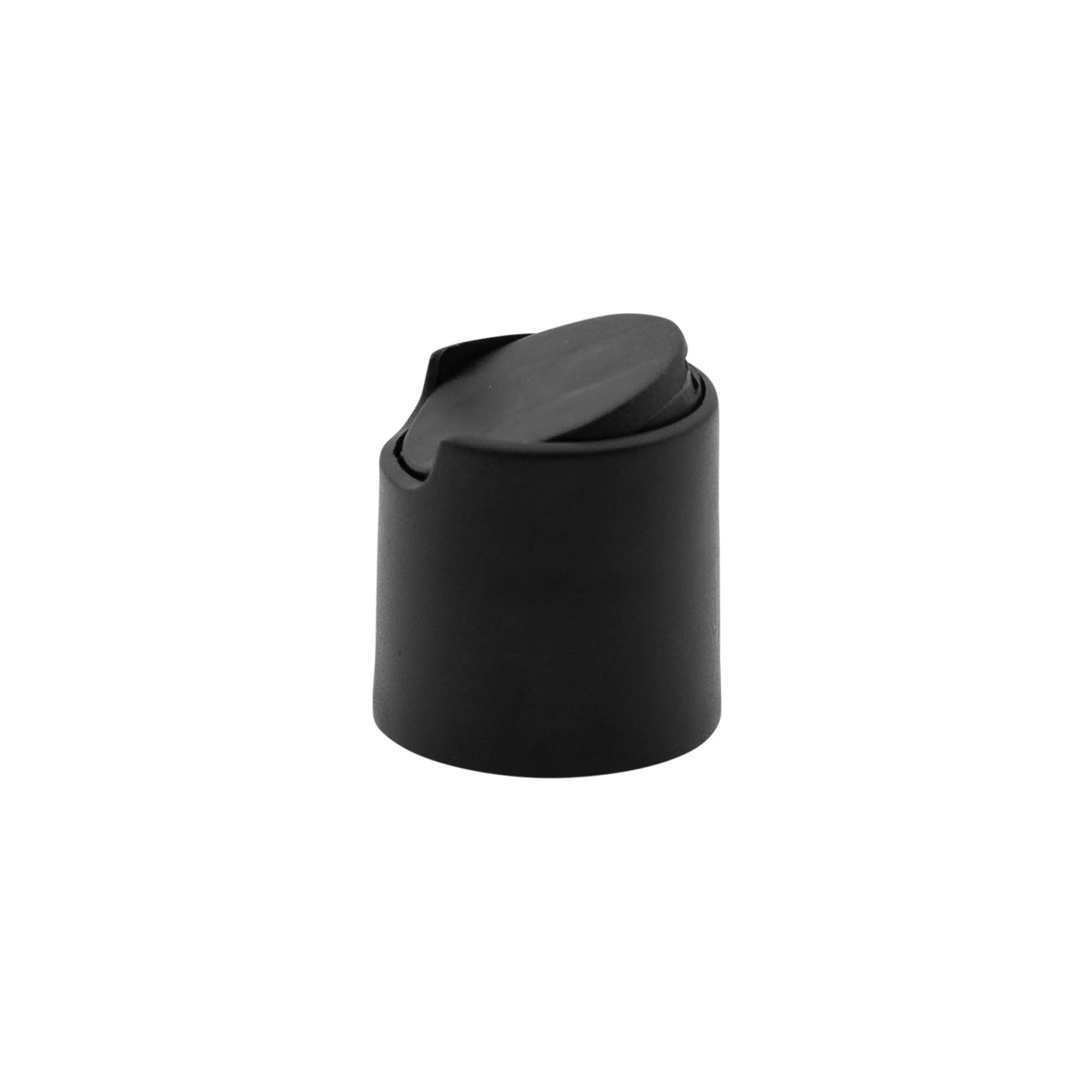 Bouchon à vis Disc Top, plastique PP, noir, pour ouverture : 24/410 Bouchon à vis Disc Top, plastique PP, noir, pour ouverture : 24/410