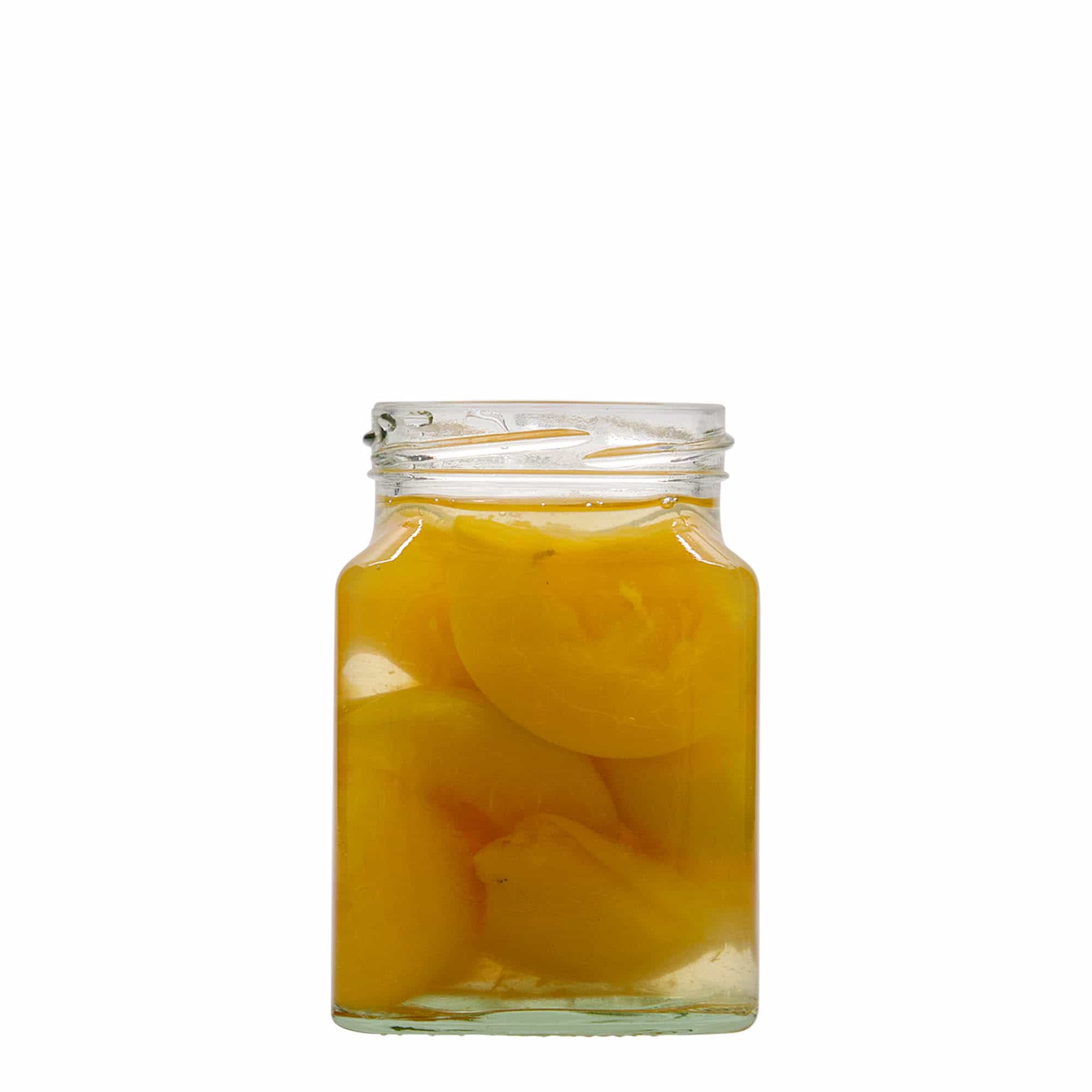 Bocal carré 314 ml, bouchage: Twist-Off (TO 63)