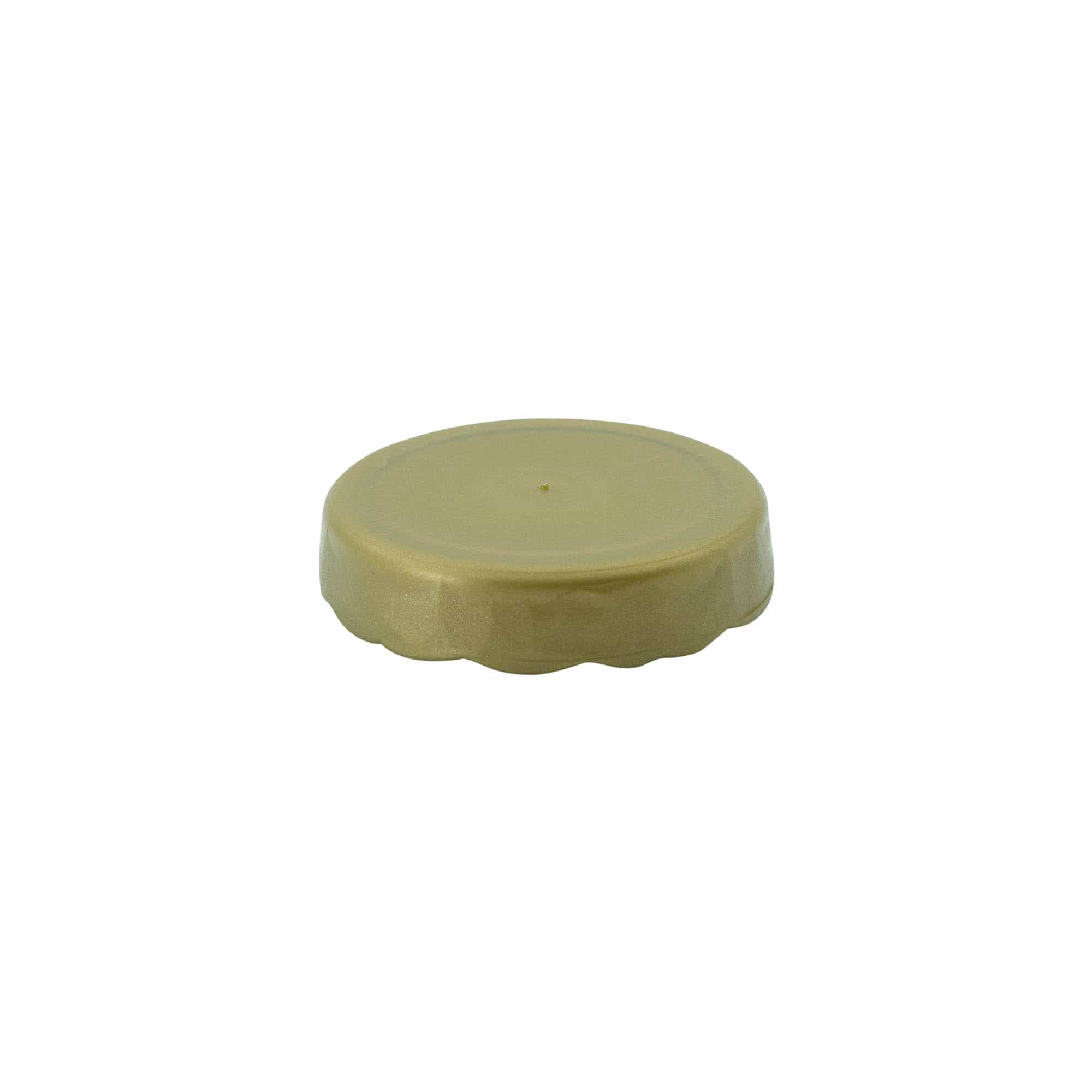 Couvercle à emboîtement pour pot en céramique à col étroit, plastique HDPE, or