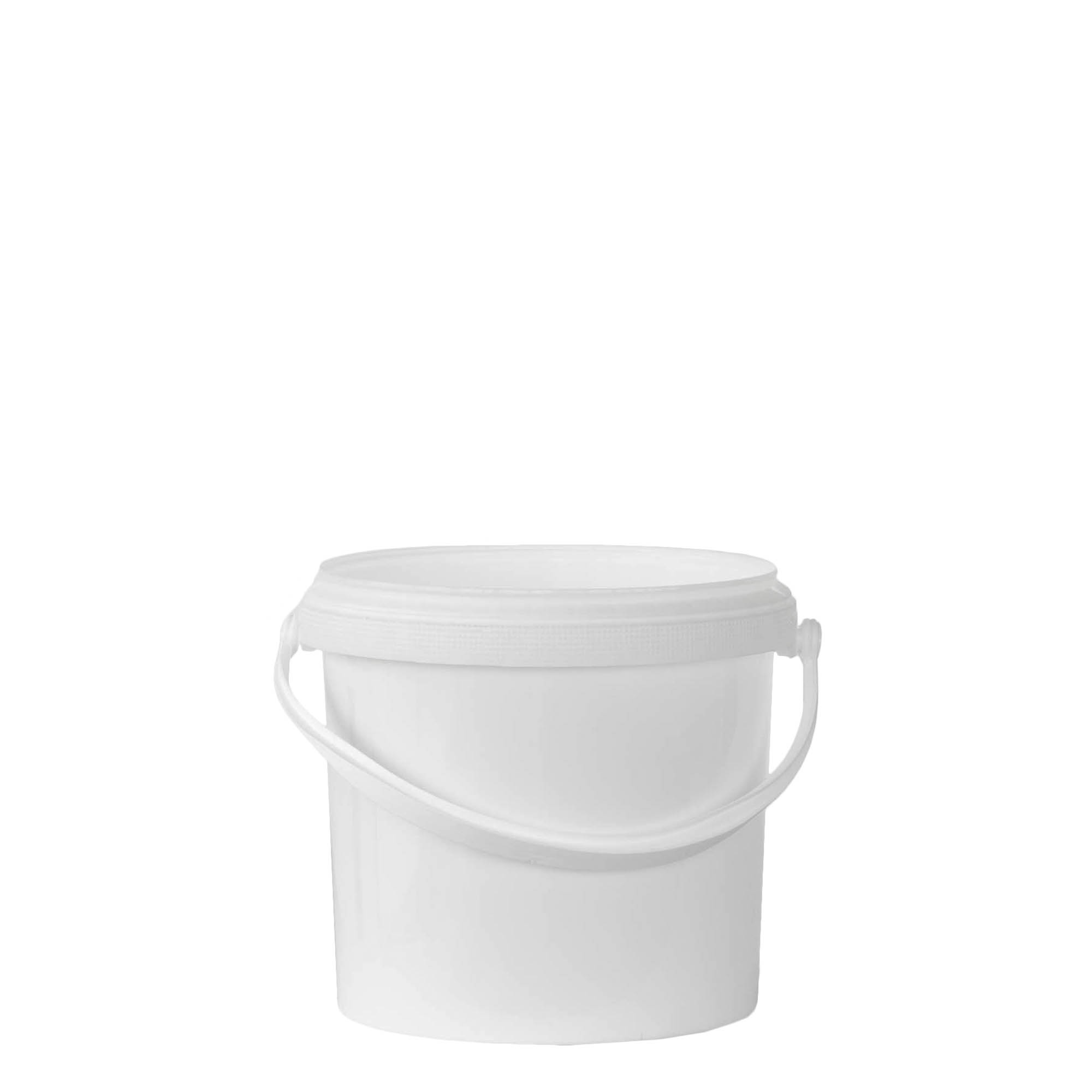 Seau de 2,5 l, plastique PP, blanc