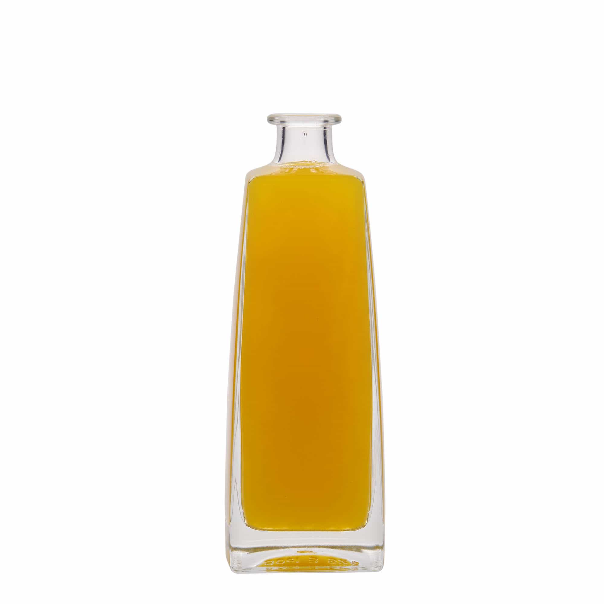 Bouteille en verre 500 ml « Timmy », rectangulaire, ouverture : bouchon en liège