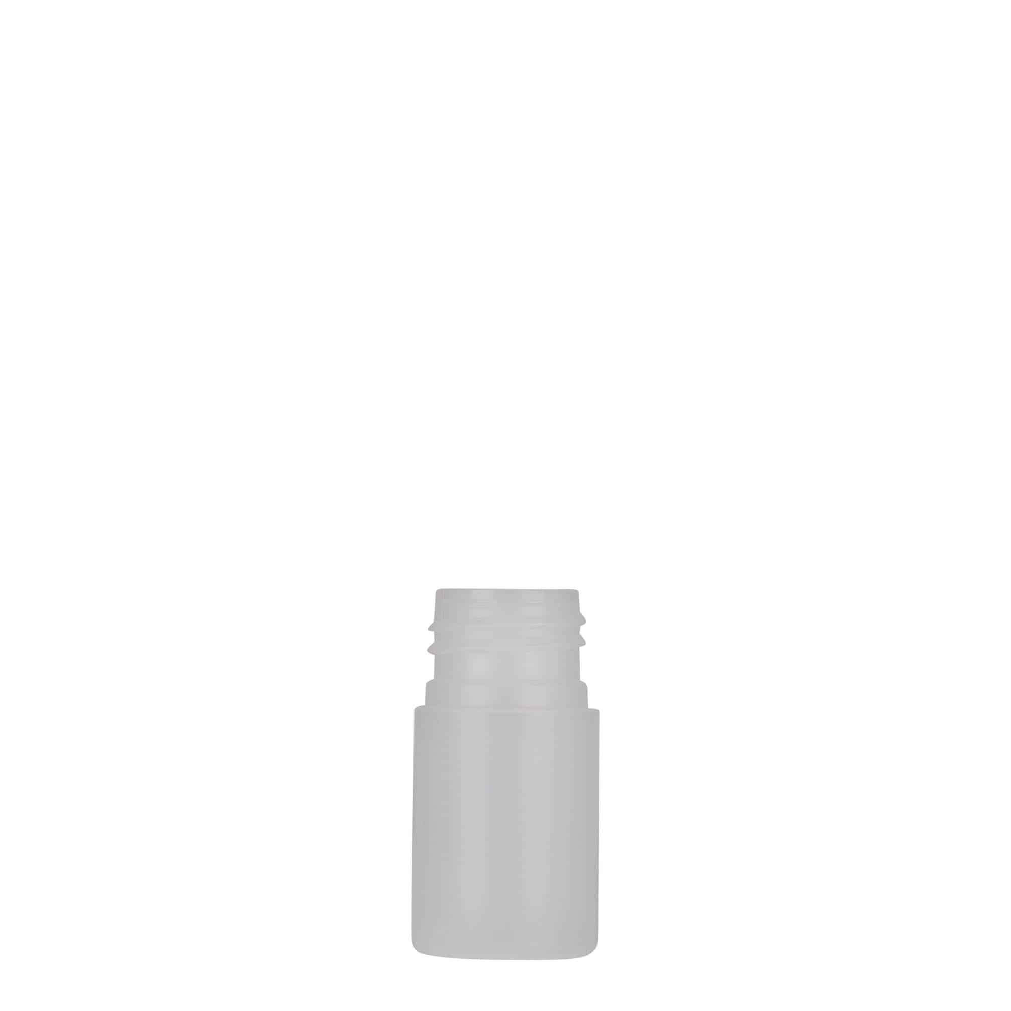 Flacon en plastique de 15 ml 'Tuffy', HDPE, naturel, col : 24/410