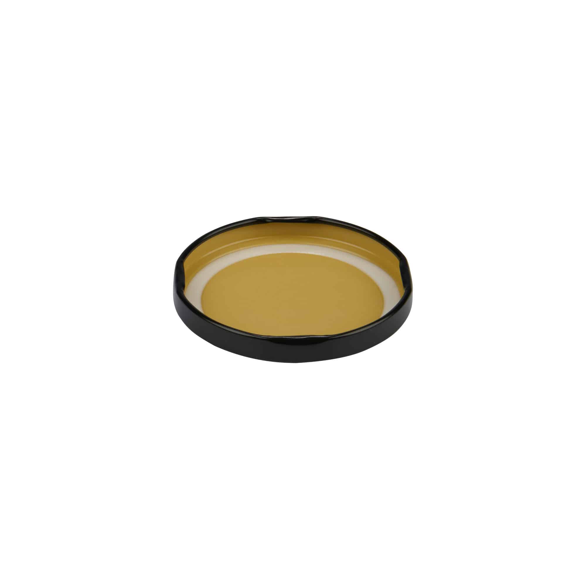 Couvercle Twist-Off, fer blanc, noir, pour bouchage: TO 63